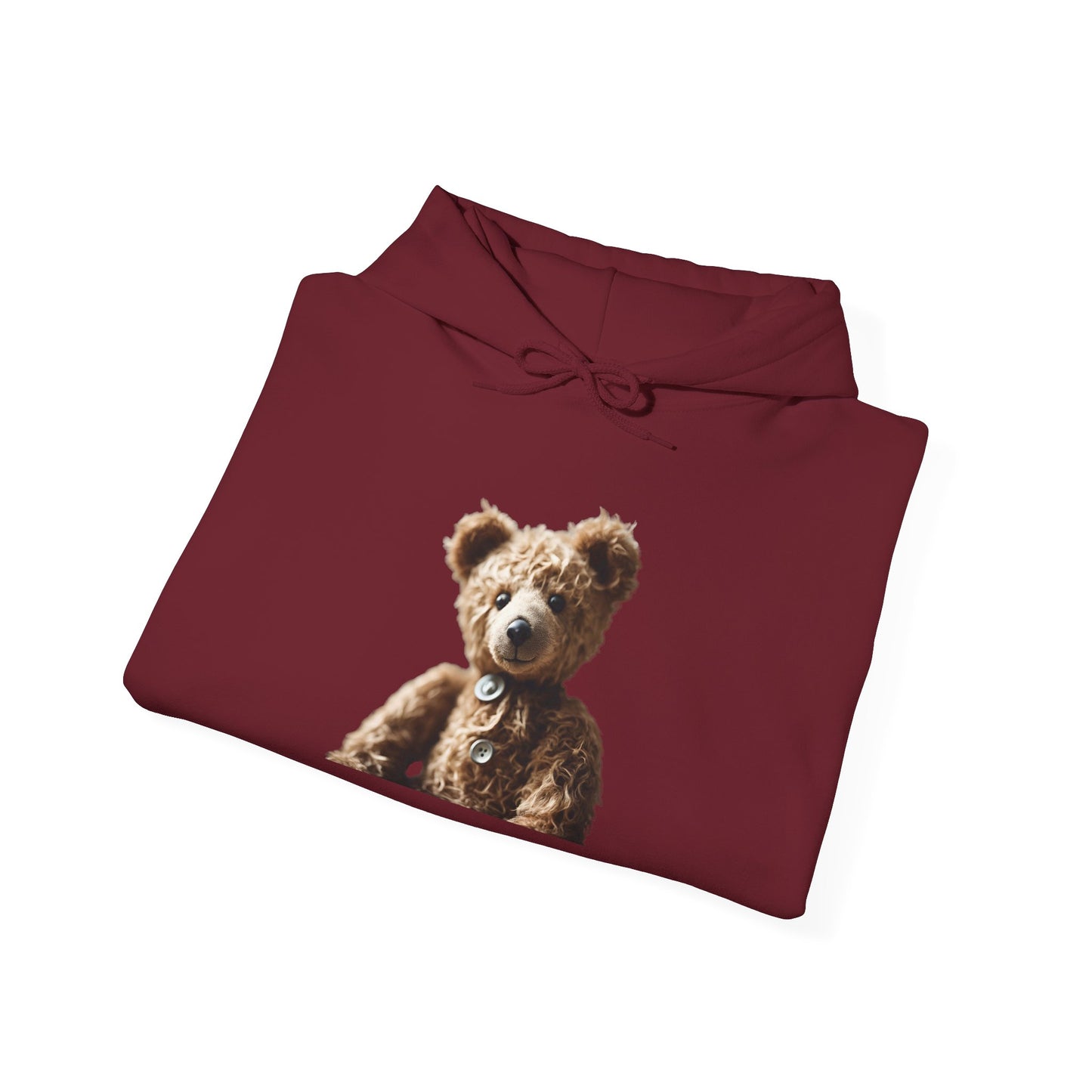 Vintage Classic Teddy Bear Cotton Hoodie Hooded Sweatshirt