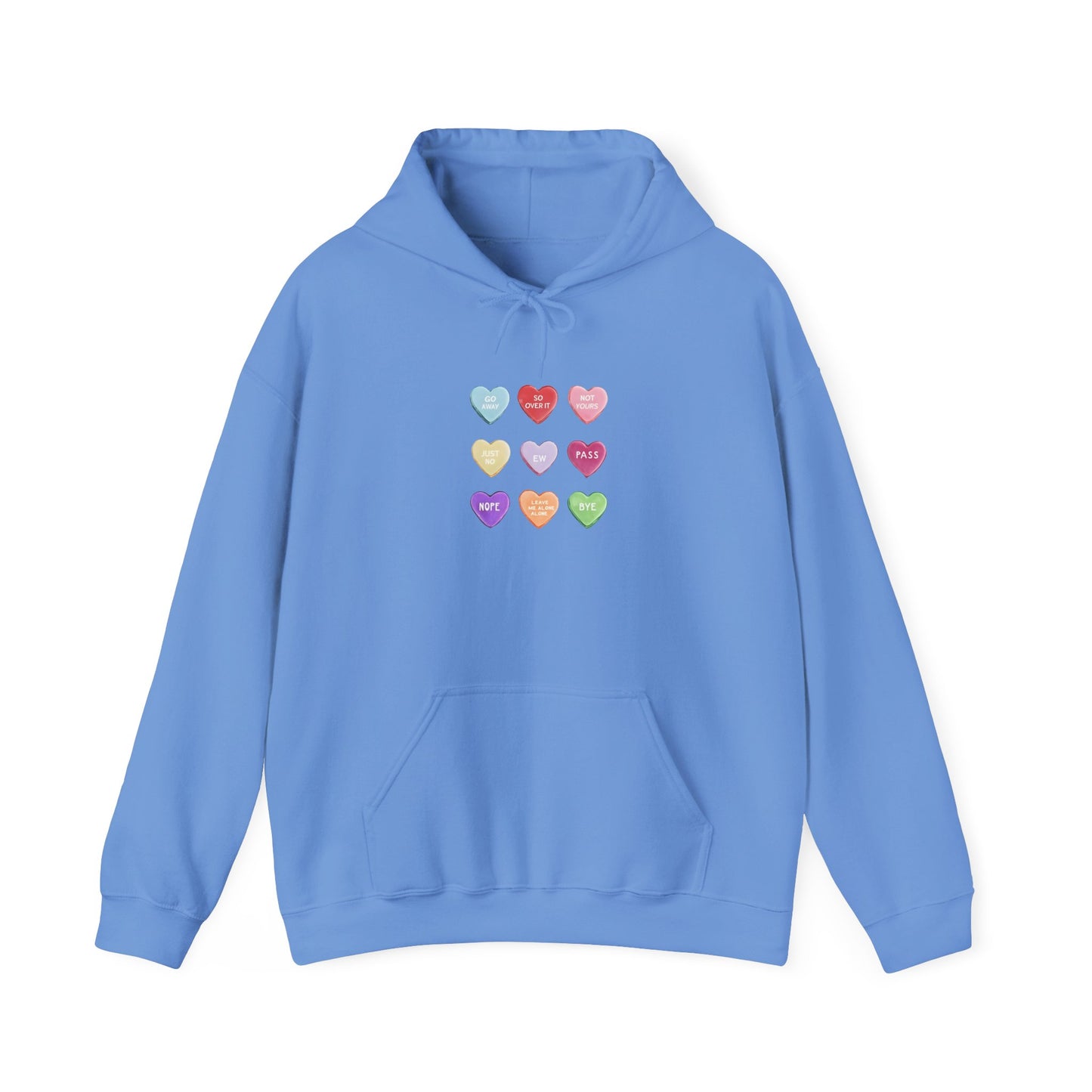 Candy Heart Valentines Day Hoodie Hooded Sweatshirt