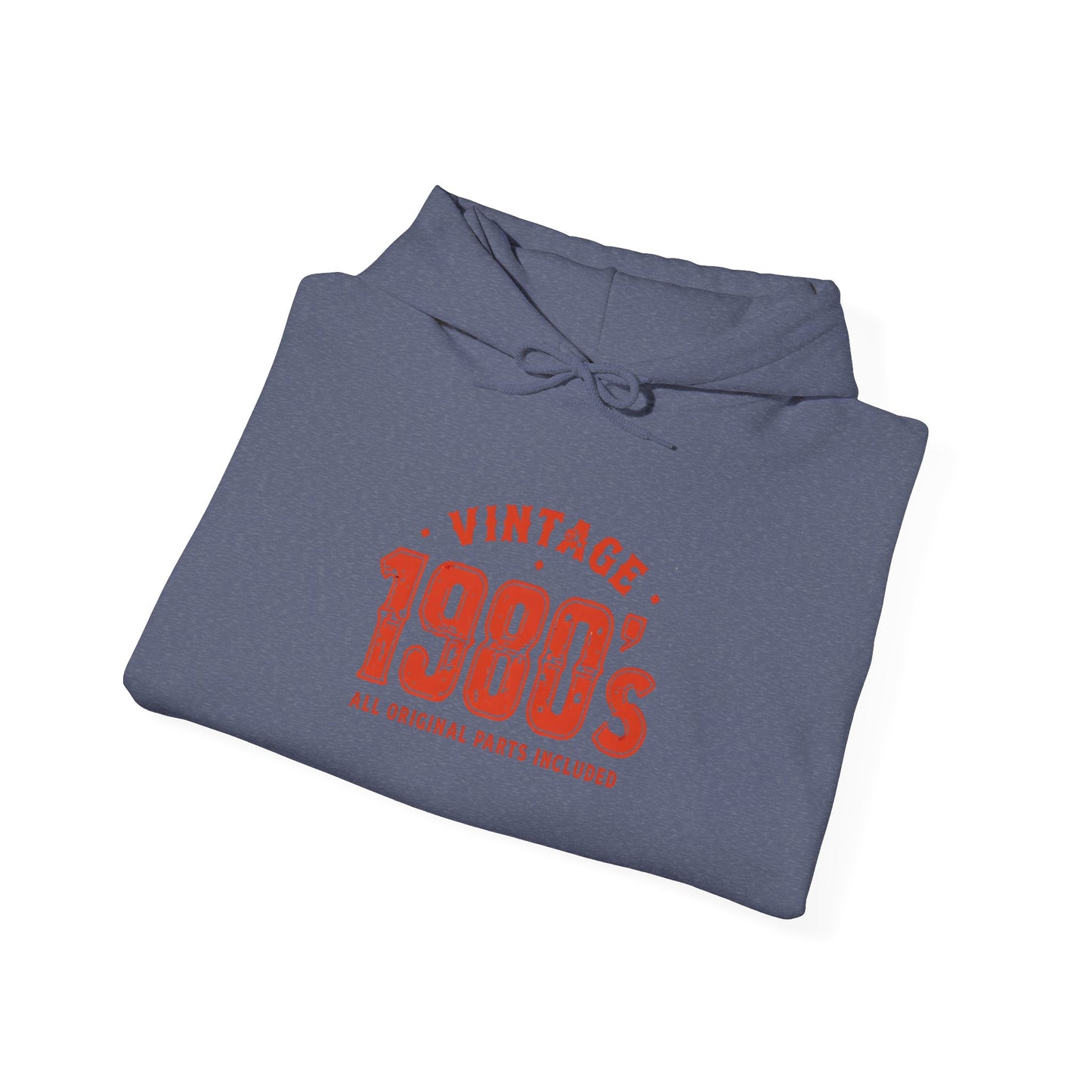 Vintage Retro 1980 Style Hooded Sweatshirt