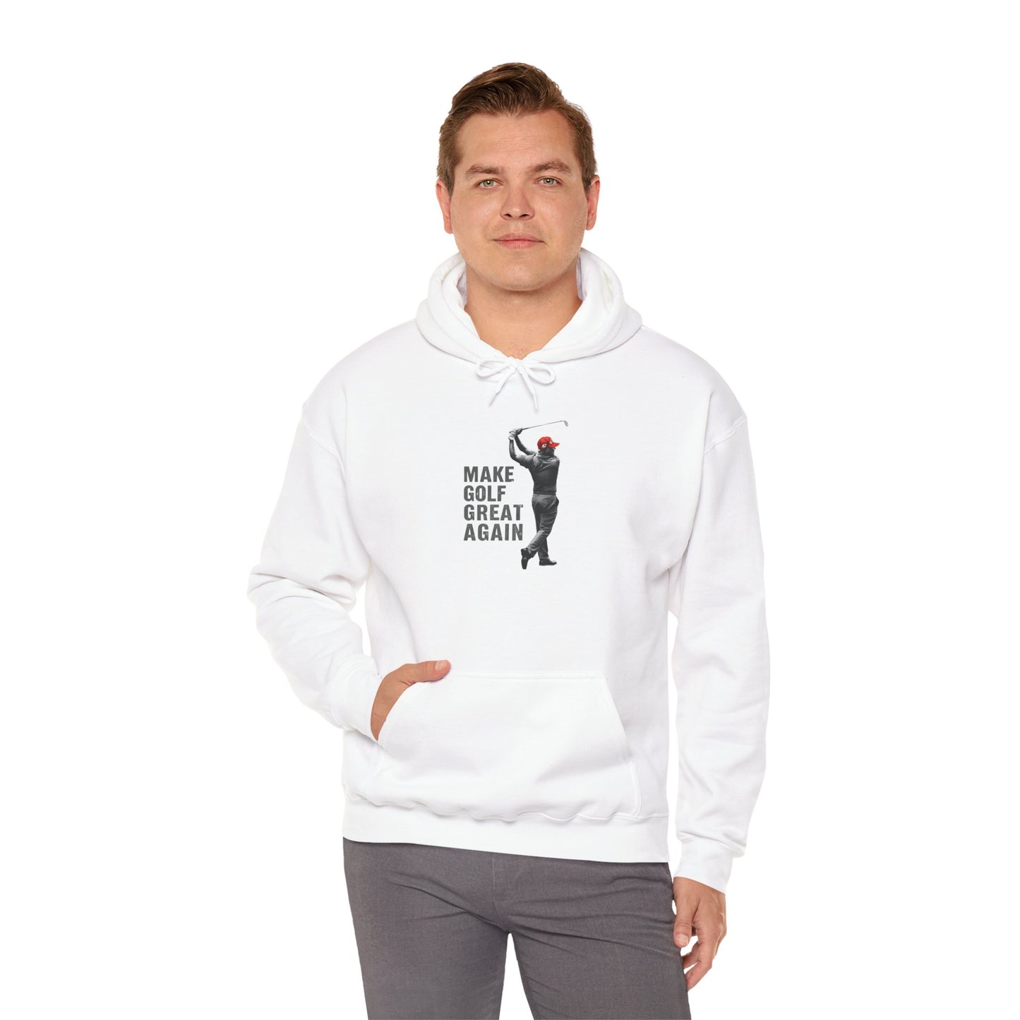 Hoodie Sweatshirt President Donald Trump Make Golf Great Again Hooded