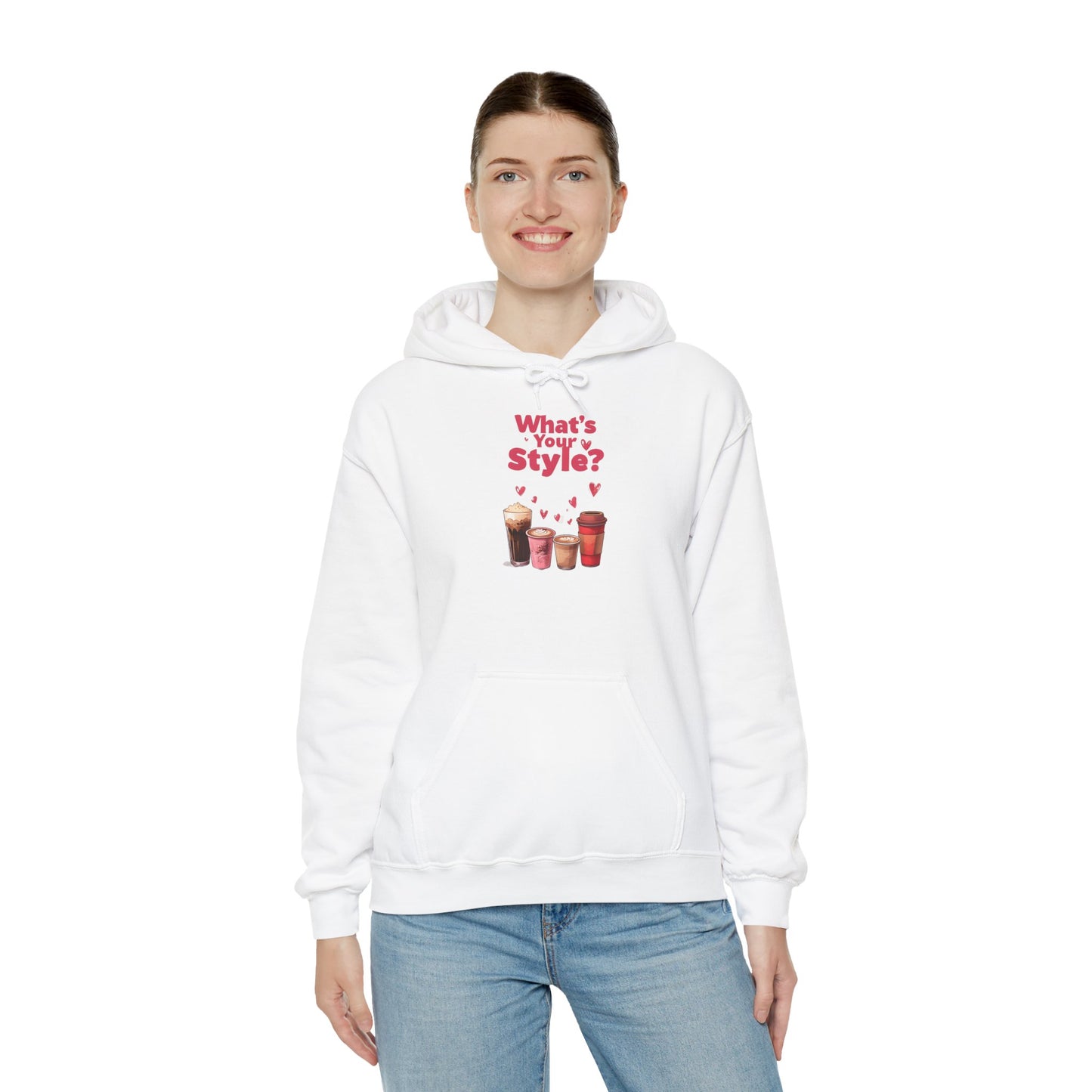 What's Your Style Coffee Hearts Valentines Day Coffee Hoodie