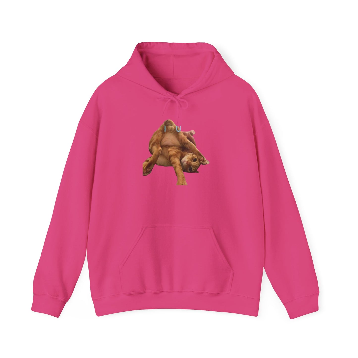 Cat Hoodie I Love You Hooded Sweatshirt