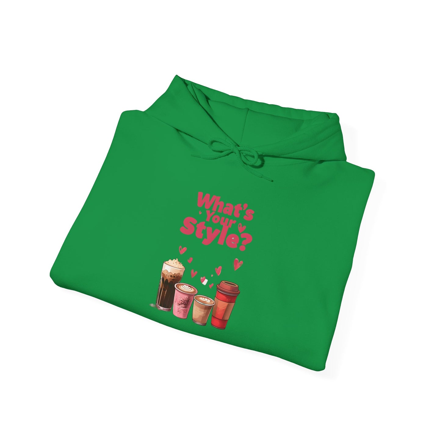 What's Your Style Coffee Hearts Valentines Day Coffee Hoodie