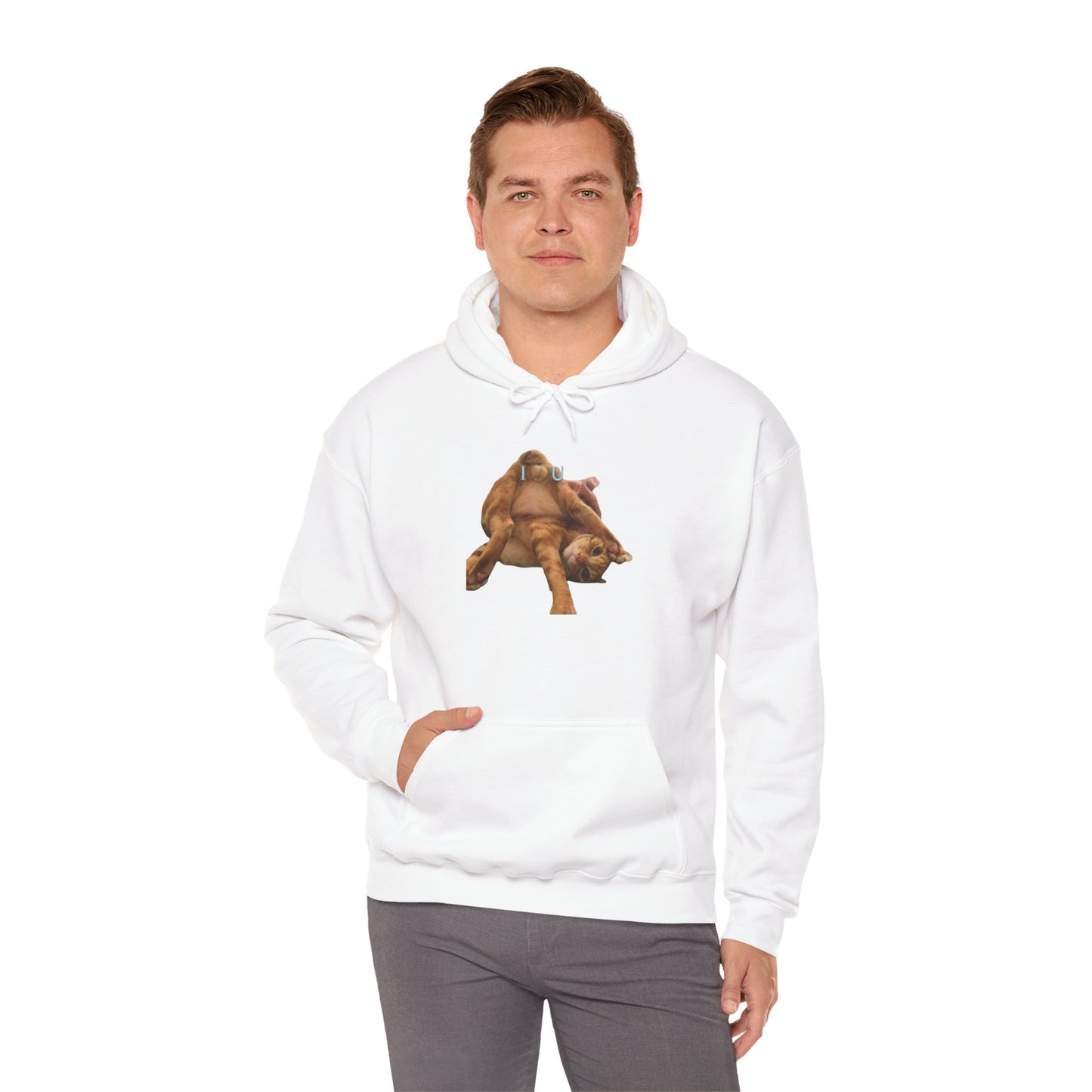 Cat Hoodie I Love You Hooded Sweatshirt