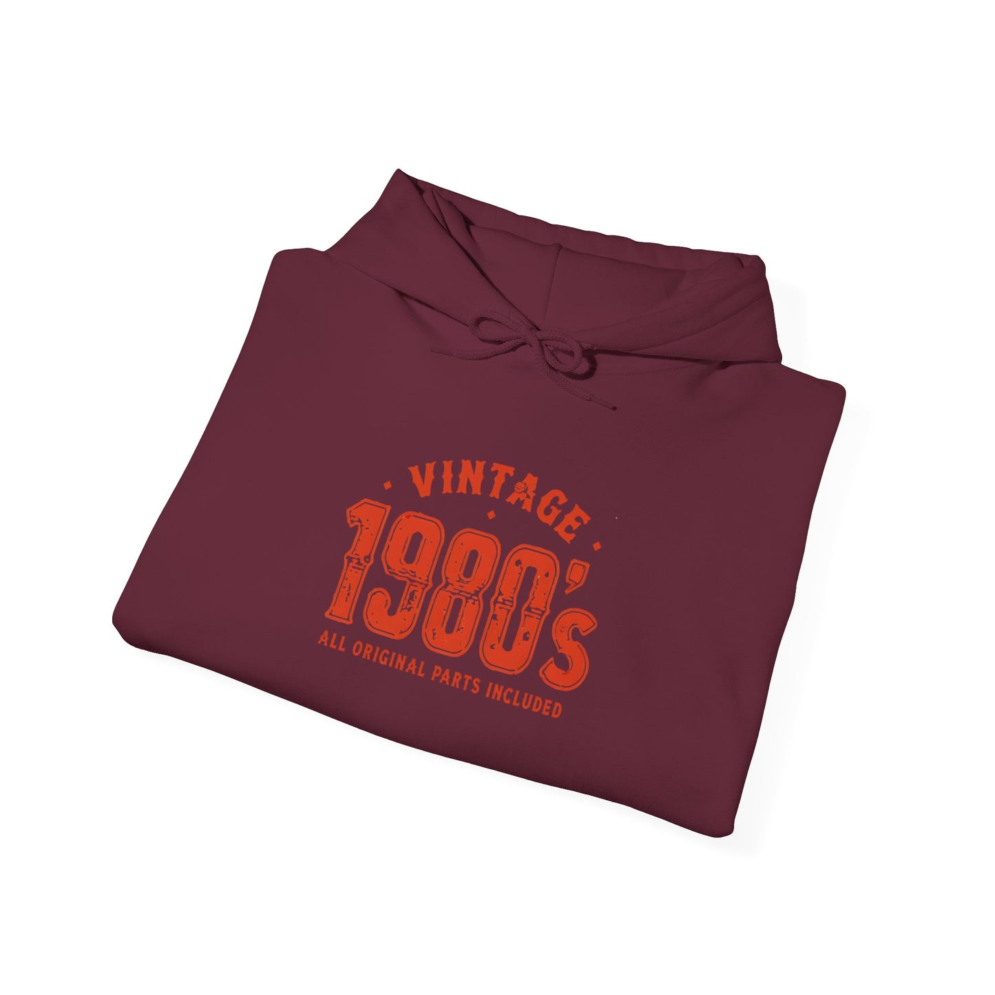 Vintage Retro 1980 Style Hooded Sweatshirt