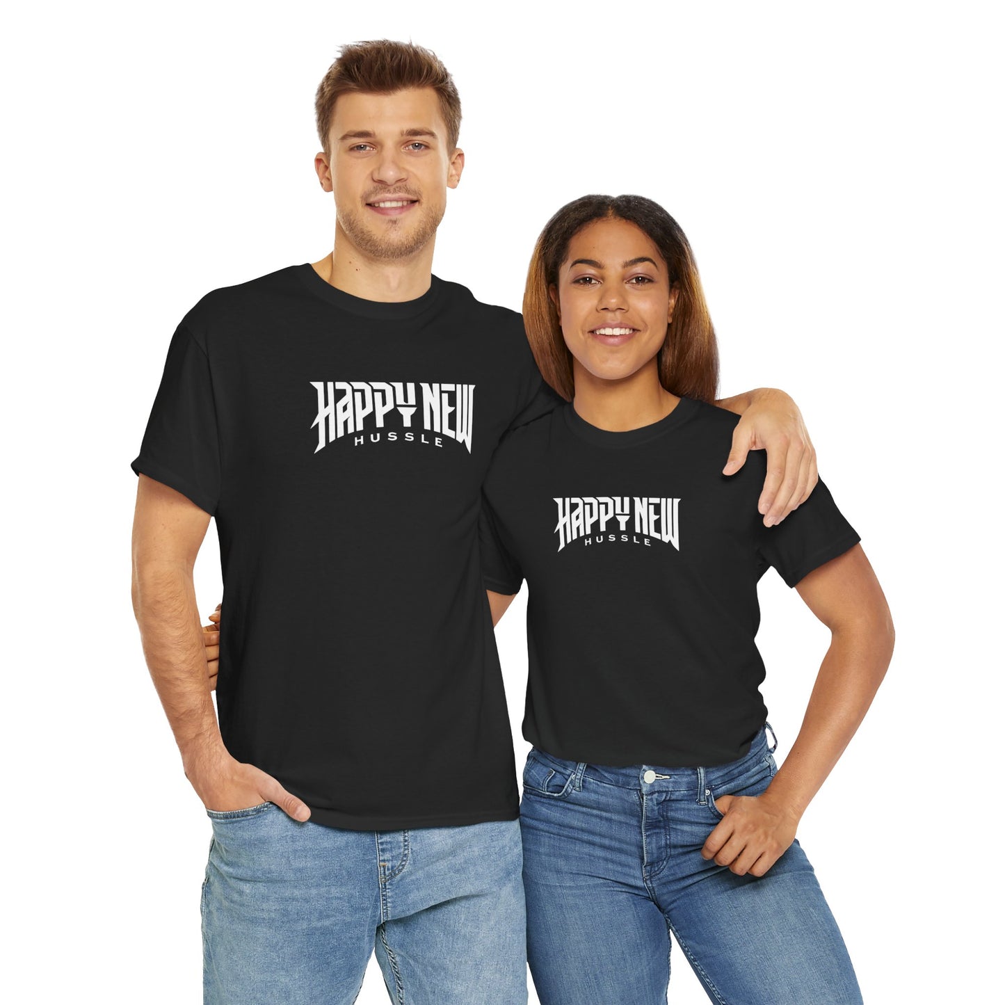 Happy New Year Hussle Cotton T-Shirt Fitspiration