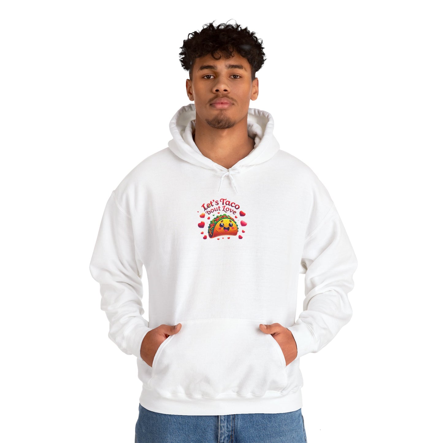 Lets Taco Bout Love Heavy Cotton Valentines Day Sweatshirt Hooded Hoodie