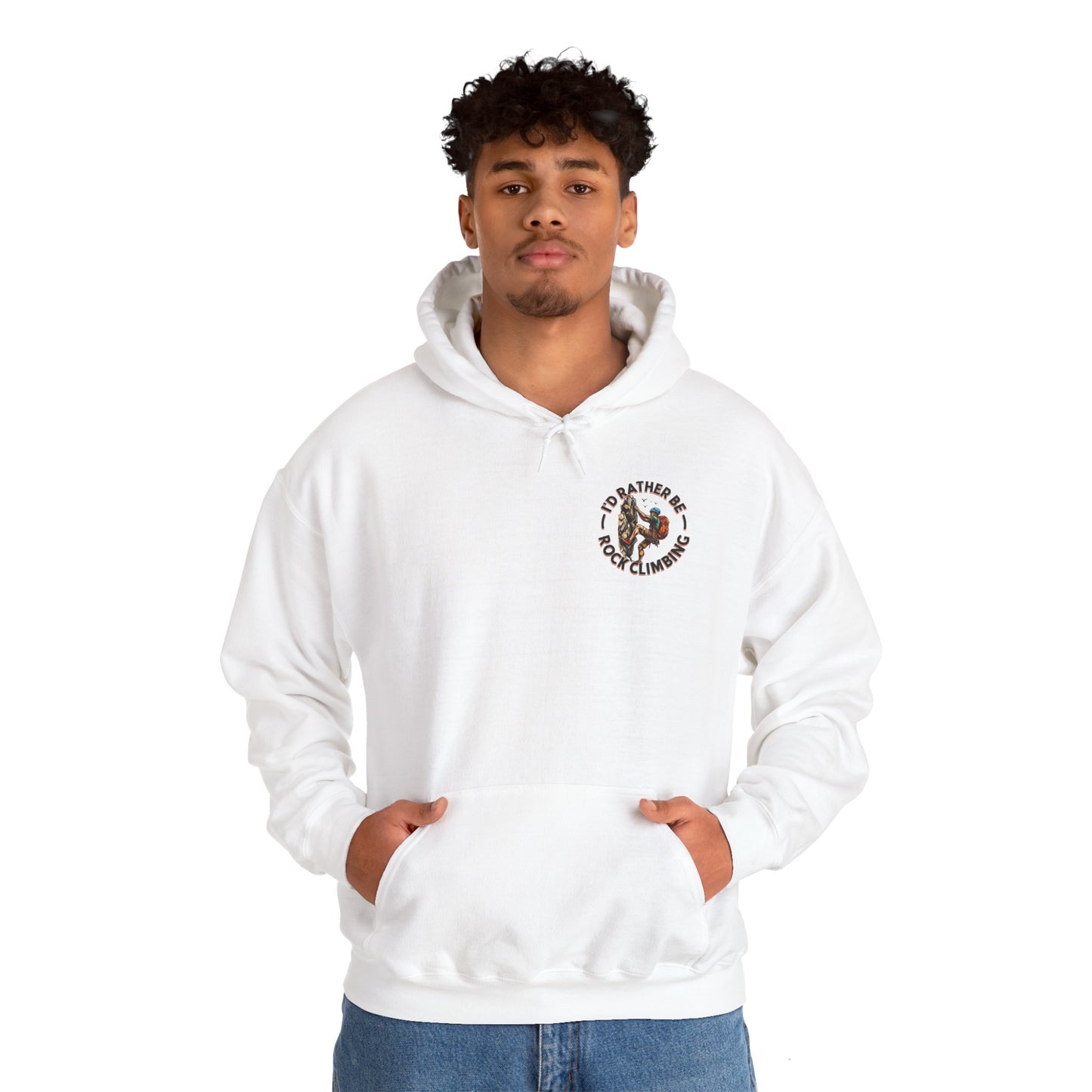 Id Rather Be Rock Climbing Unisex Heavy Blend™ Hooded Sweatshirt