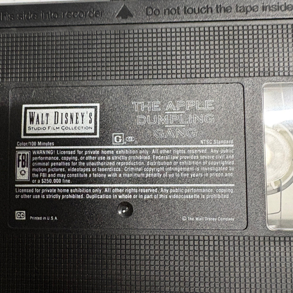 The Apple Dumpling Gang VHS Disney Studio Film Collection Don Knotts Tim Conway