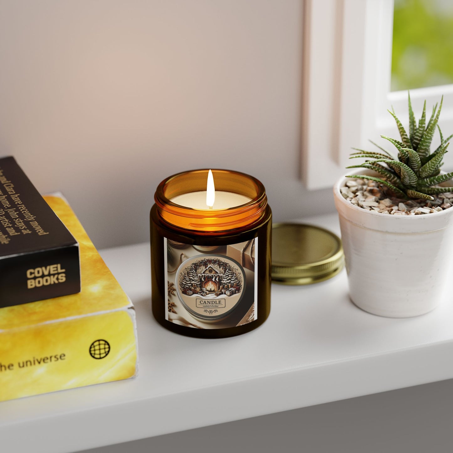 Festive Holiday Scented Candle – Perfect Thanksgiving, Christmas & Winter Decor Gift (4oz, 9oz) Printify