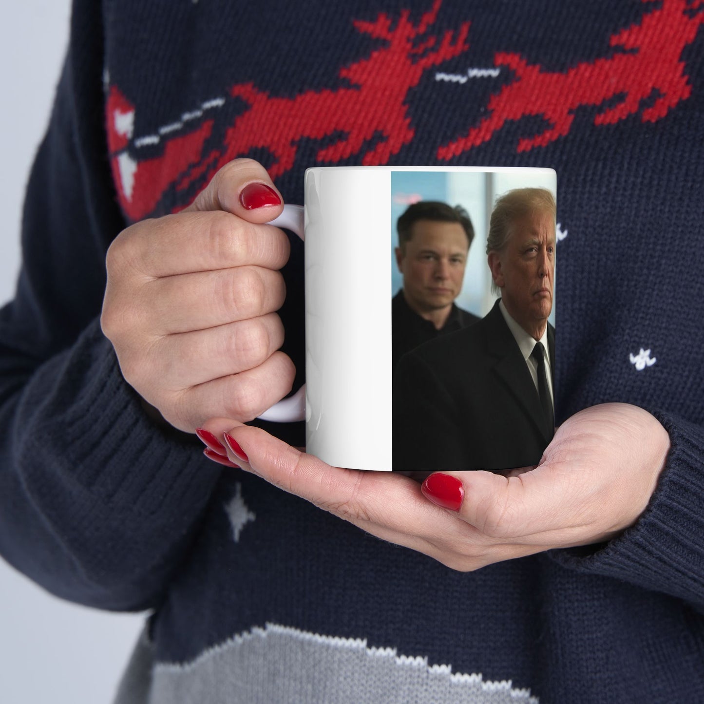 Coffee Mug - Trump Musk and Tesla Design 11oz/15oz