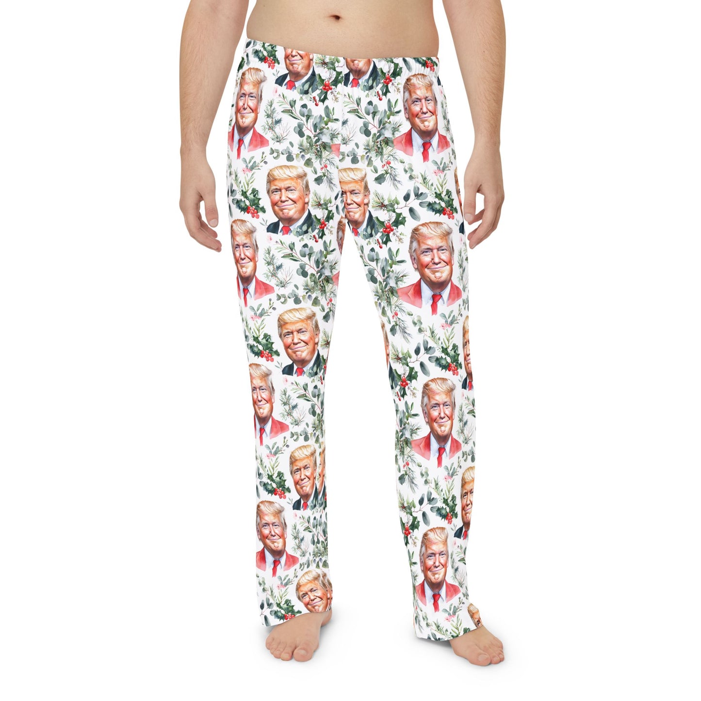 Donald trump Men's Pajama Pants (AOP) Printify