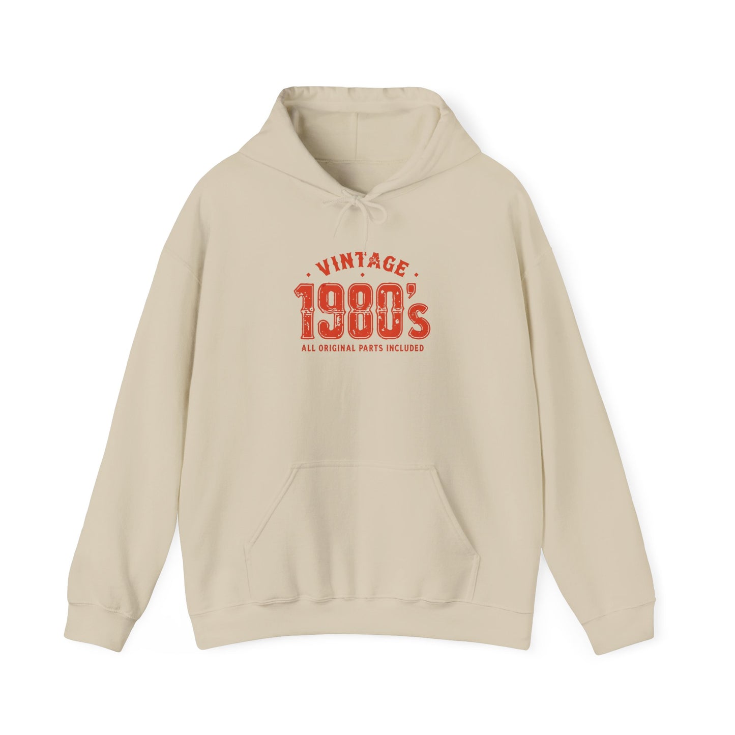 Vintage Retro 1980 Style Hooded Sweatshirt