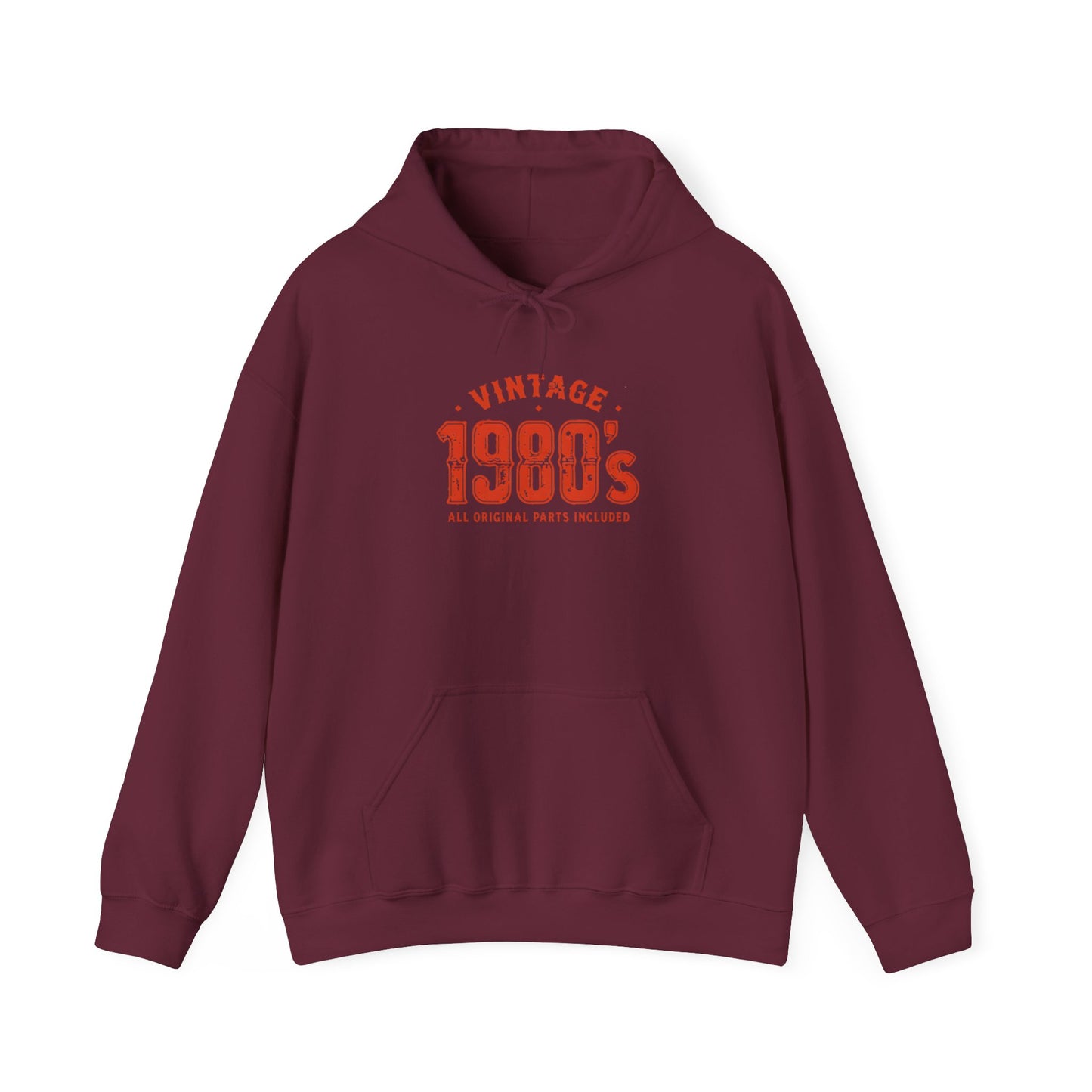 Vintage Retro 1980 Style Hooded Sweatshirt