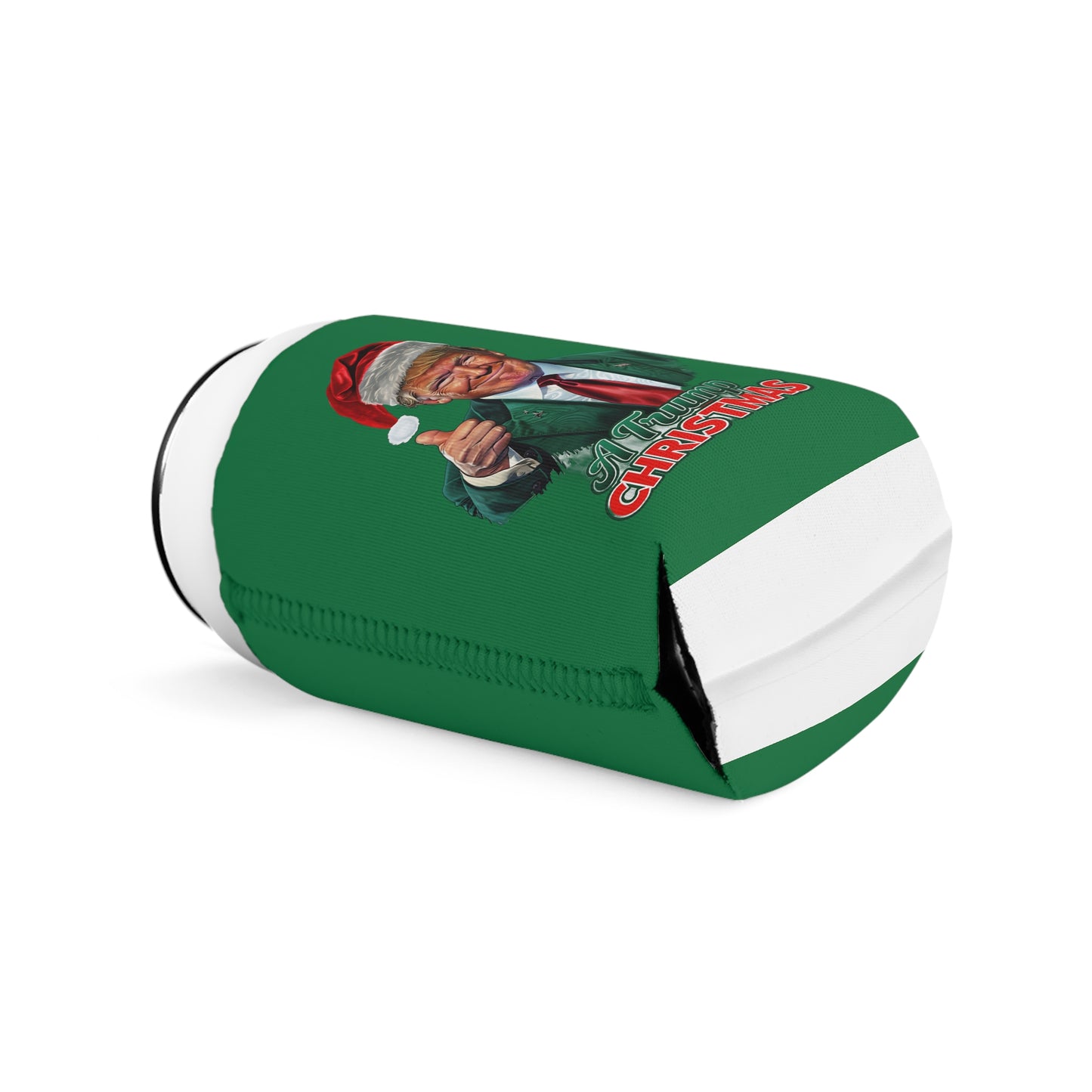 Trump Christmas Can Cooler Sleeve Printify