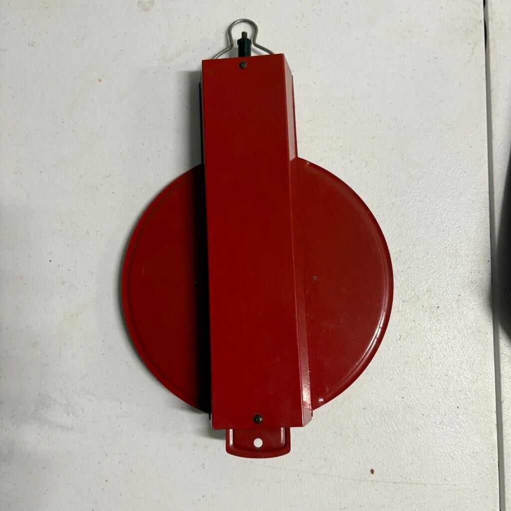 Vintage W B Scott Co Chicago 60 Lb Hanging Scale Red Metal Scoop Pan Pat 1912