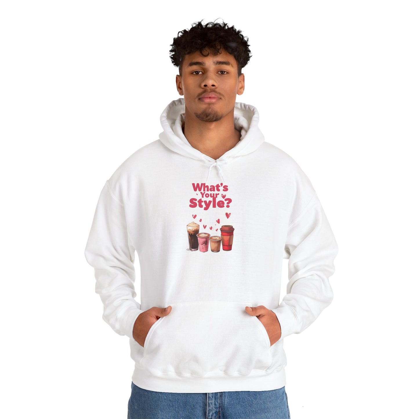 What's Your Style Coffee Hearts Valentines Day Coffee Hoodie
