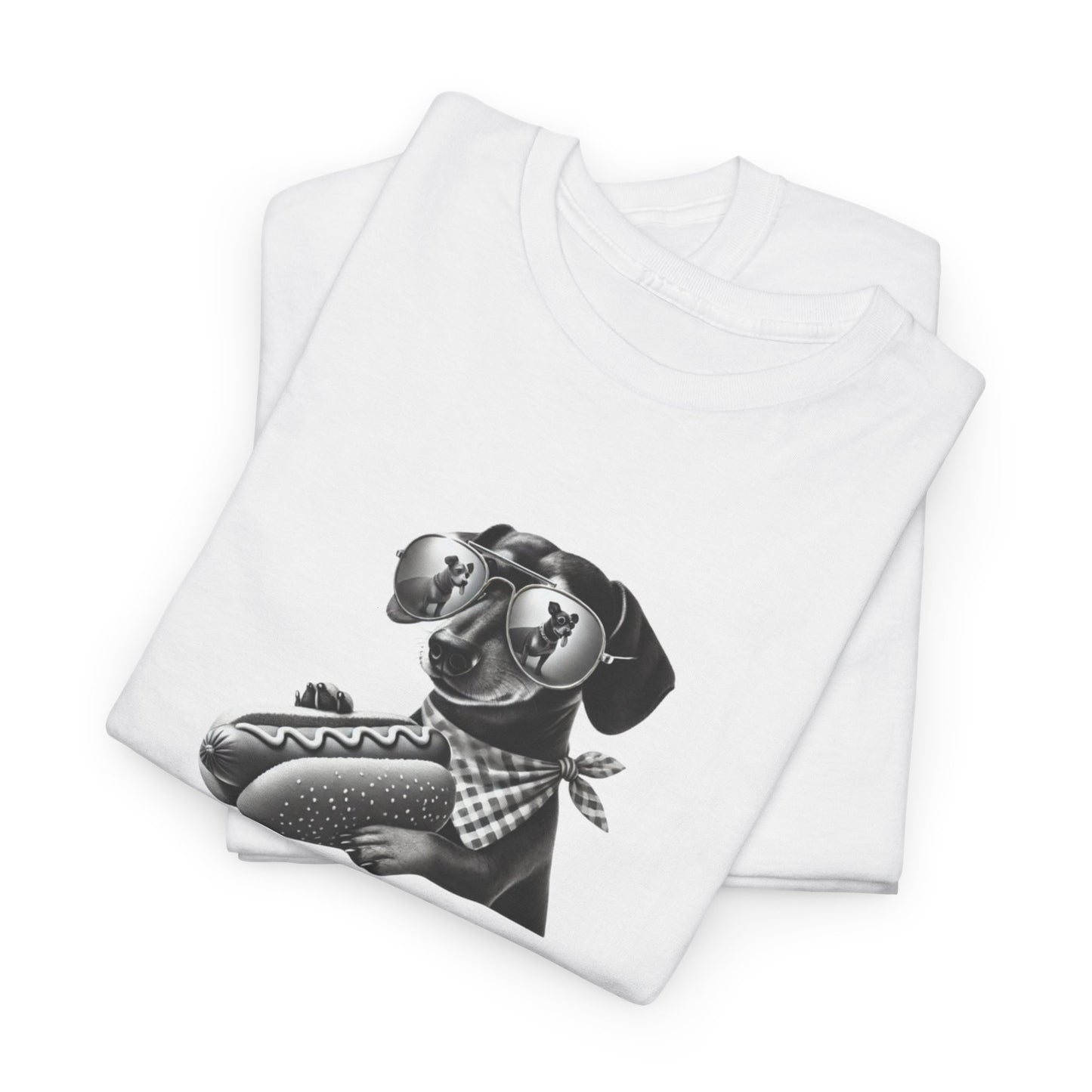I Love Hotdogs Hot Dogs Unisex Heavy Cotton Tee