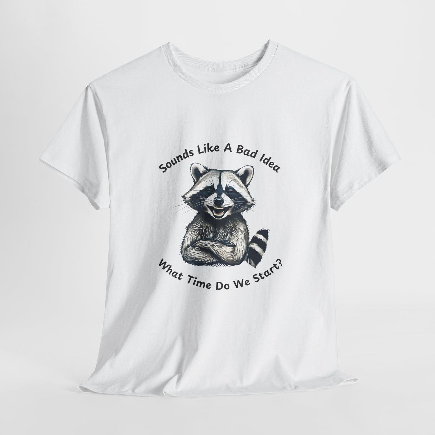 Vintage T-Shirt Raccoon Sounds Like A Bad Idea Shirt Tee