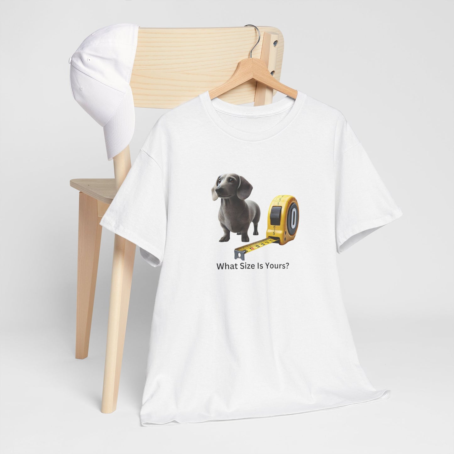 What Size Is Yours Wiener Dog Unisex Heavy Cotton Tee
