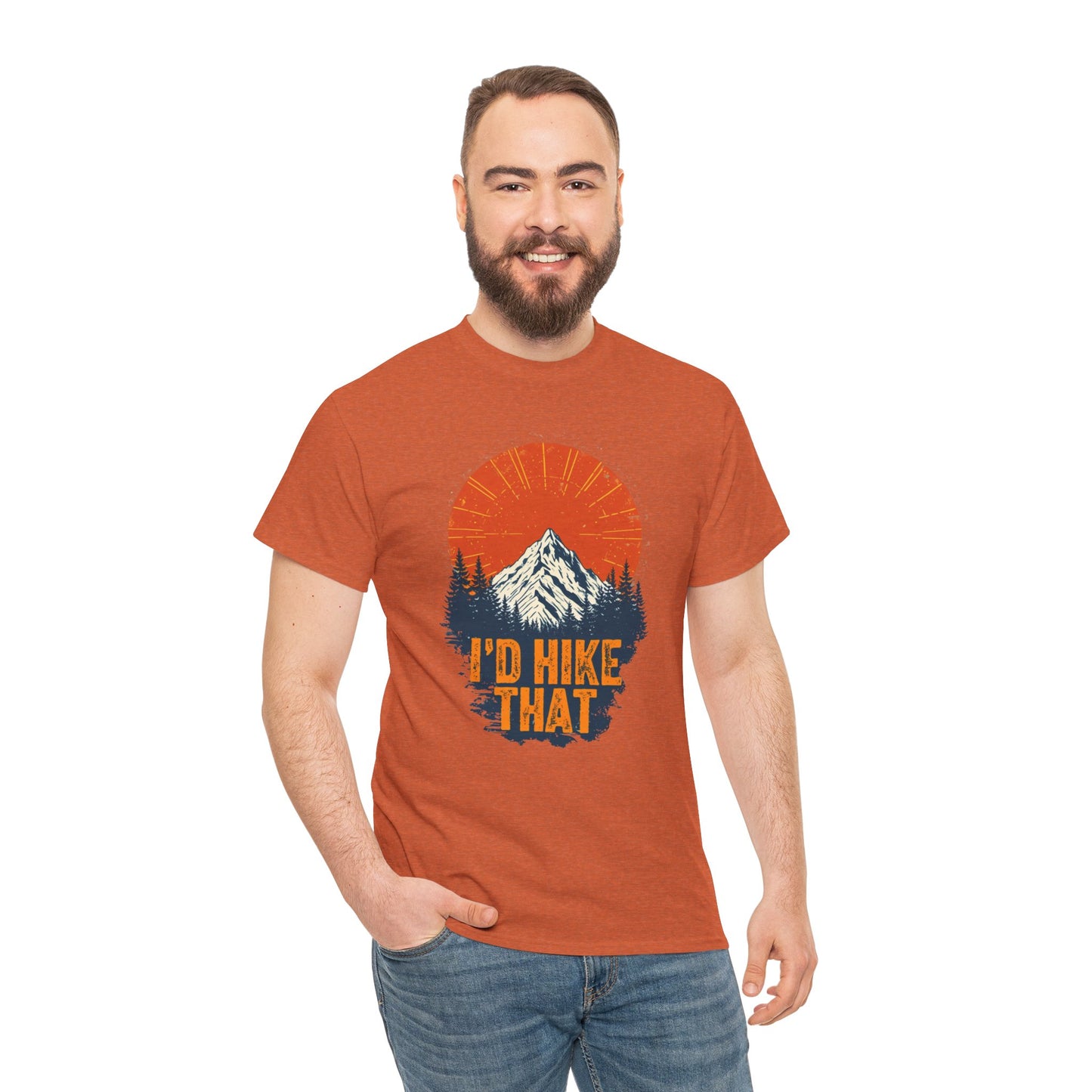 Id Hike That Unisex Heavy Cotton Tee