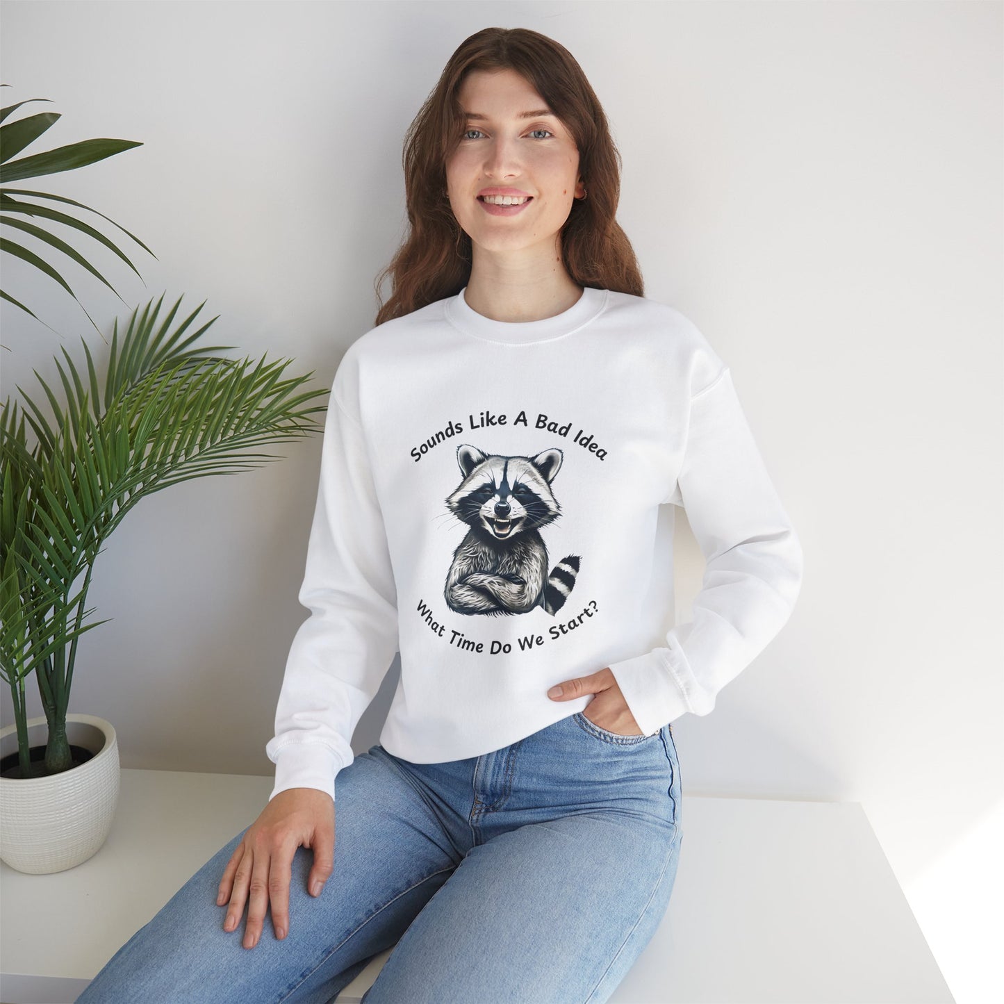 Vintage Sweatshirt Raccoon Sounds Like A Bad Idea