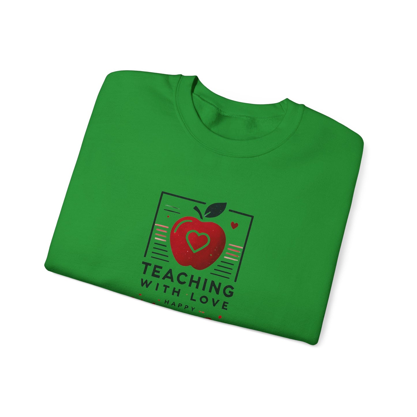 Teacher with Love Valentines Day Sweatshirt
