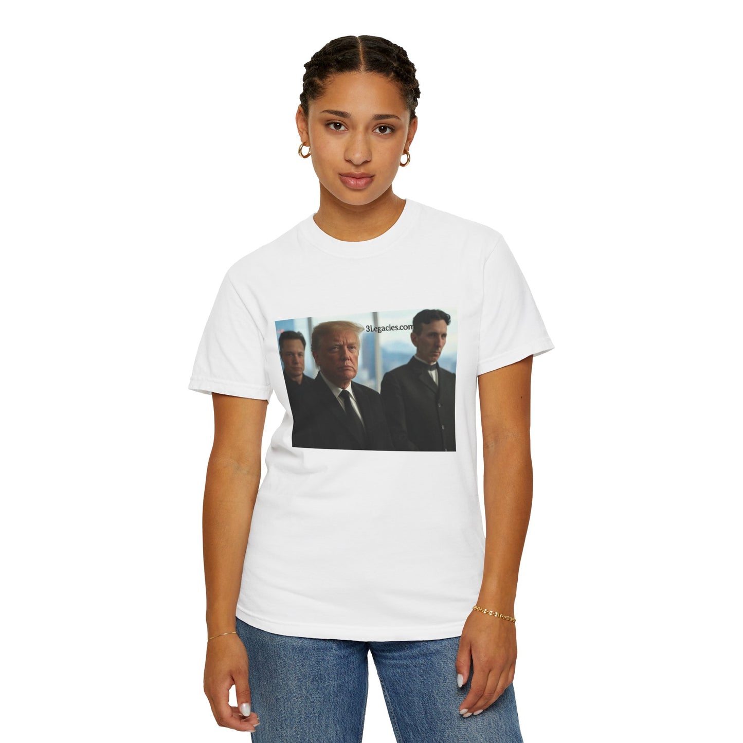 Unisex T-Shirt 3 Legacies Trump Musk Tesla Graphic Tee