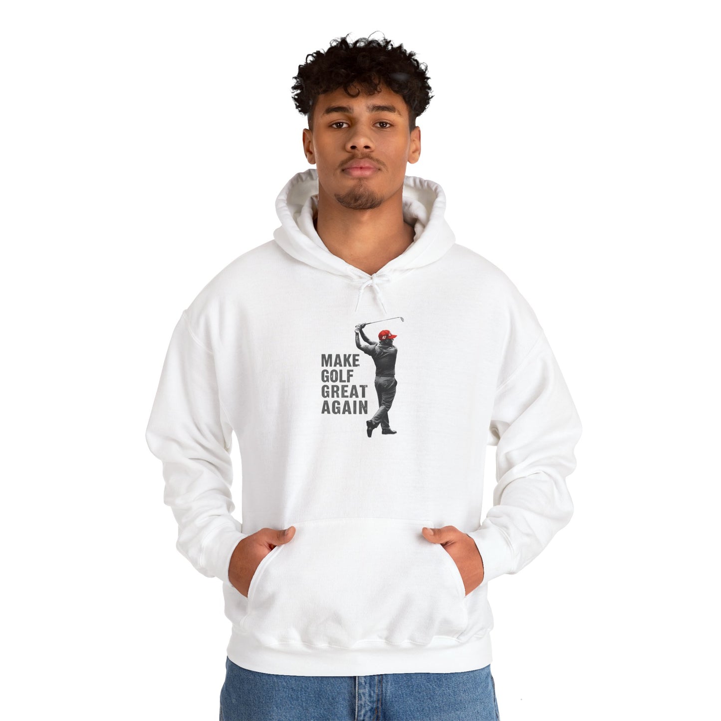 Hoodie Sweatshirt President Donald Trump Make Golf Great Again Hooded