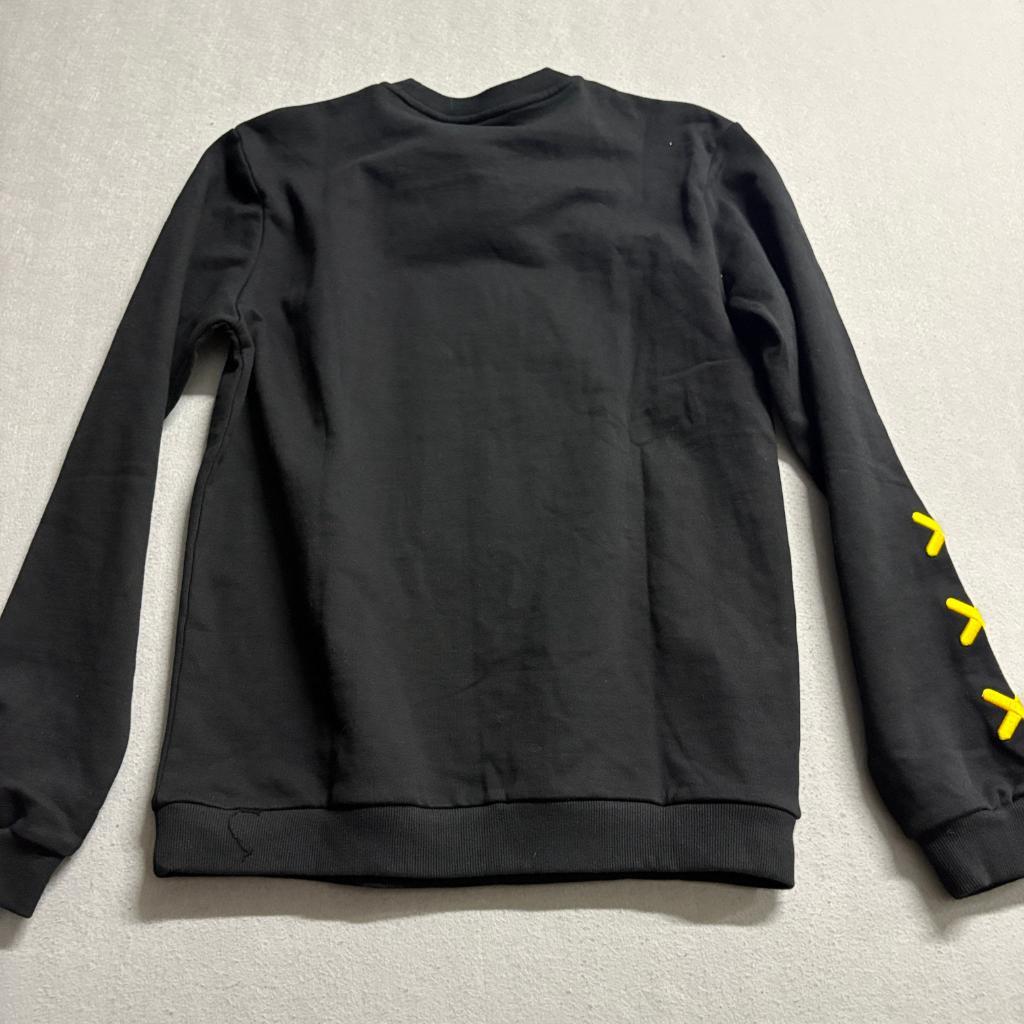 Fifth Loop Fearless Graphic Sweatshirt Womens Medium Black Crew Neck Pullover