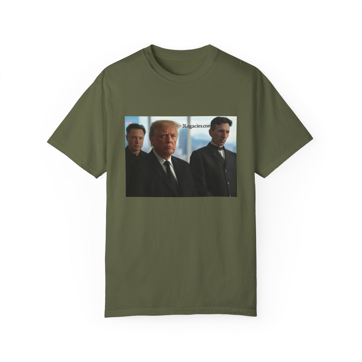 Unisex T-Shirt 3 Legacies Trump Musk Tesla Graphic Tee