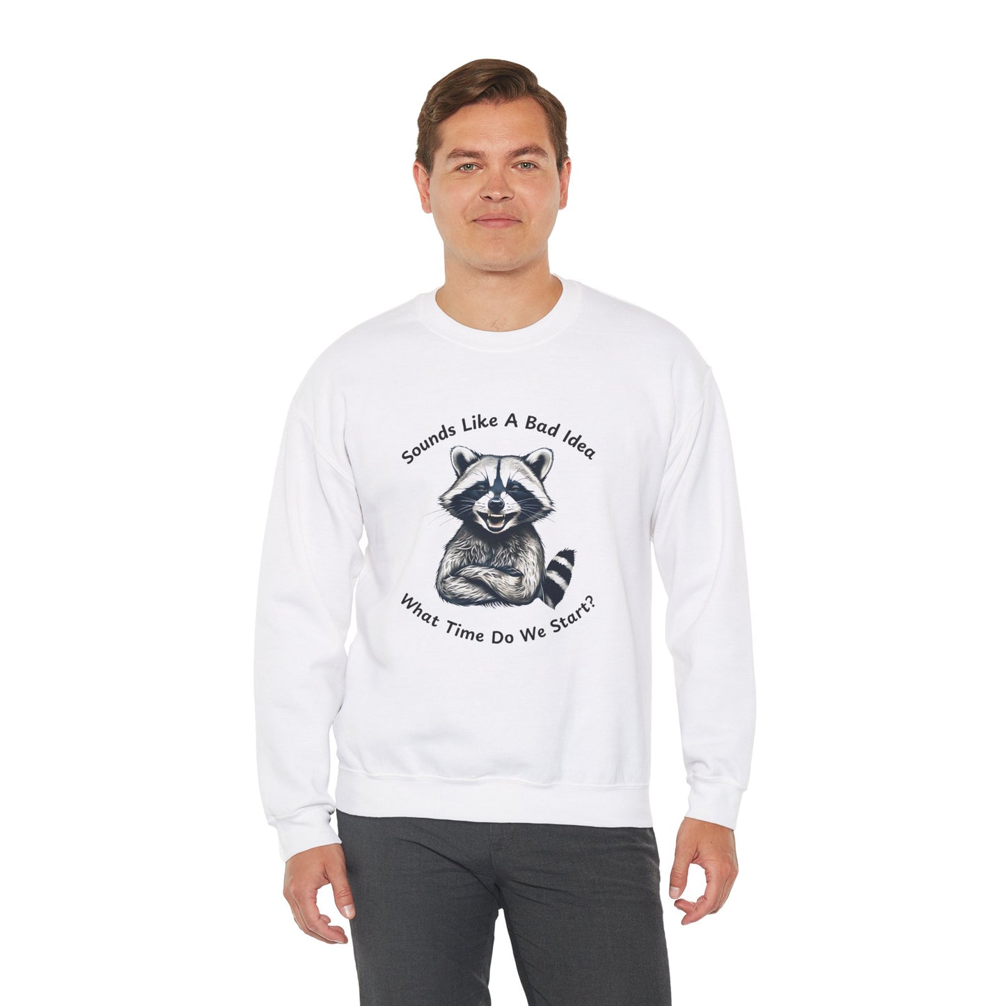 Vintage Sweatshirt Raccoon Sounds Like A Bad Idea