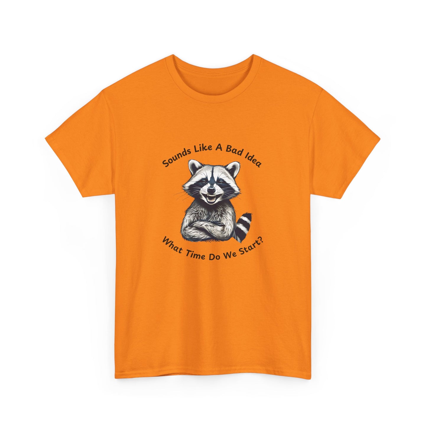 Vintage T-Shirt Raccoon Sounds Like A Bad Idea Shirt Tee