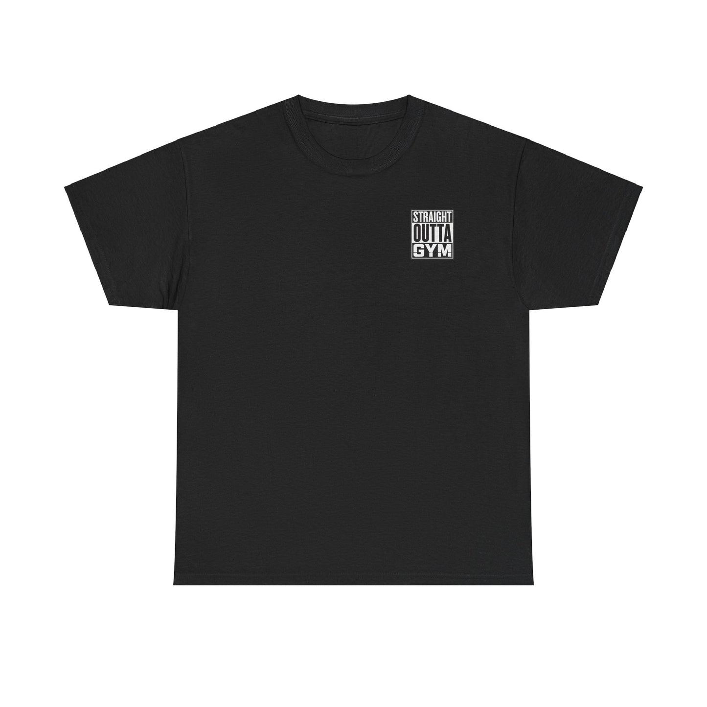 Straight Outta Gym Workout Motivational T-Shirt Cotton Tee