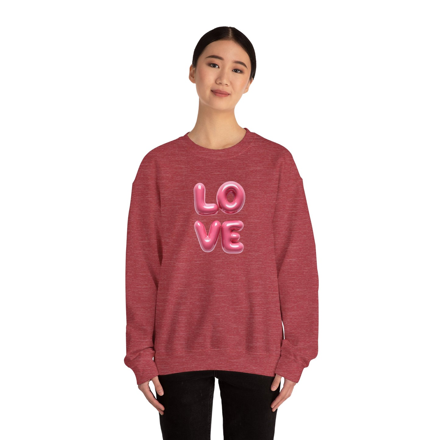 Crewneck Sweatshirt LOVE Valentines Day Gift For Her