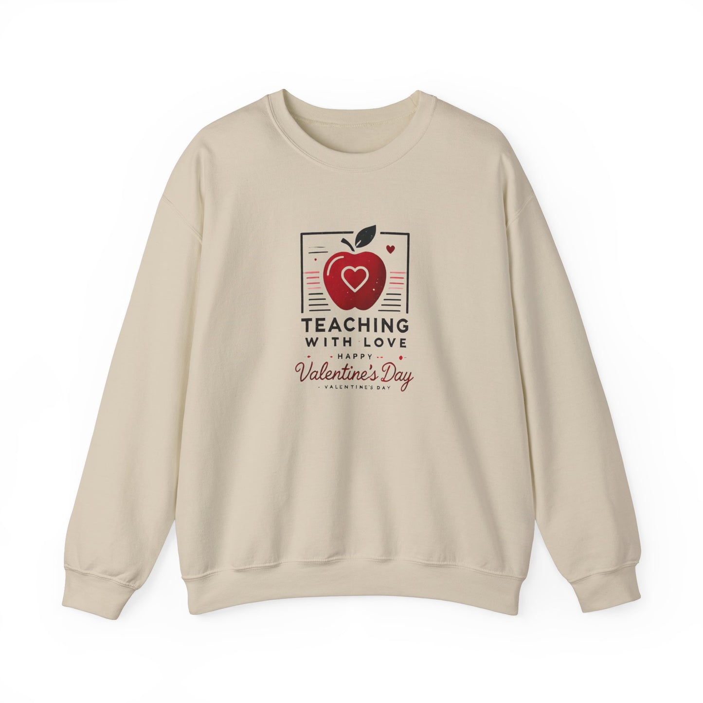Teacher with Love Valentines Day Sweatshirt