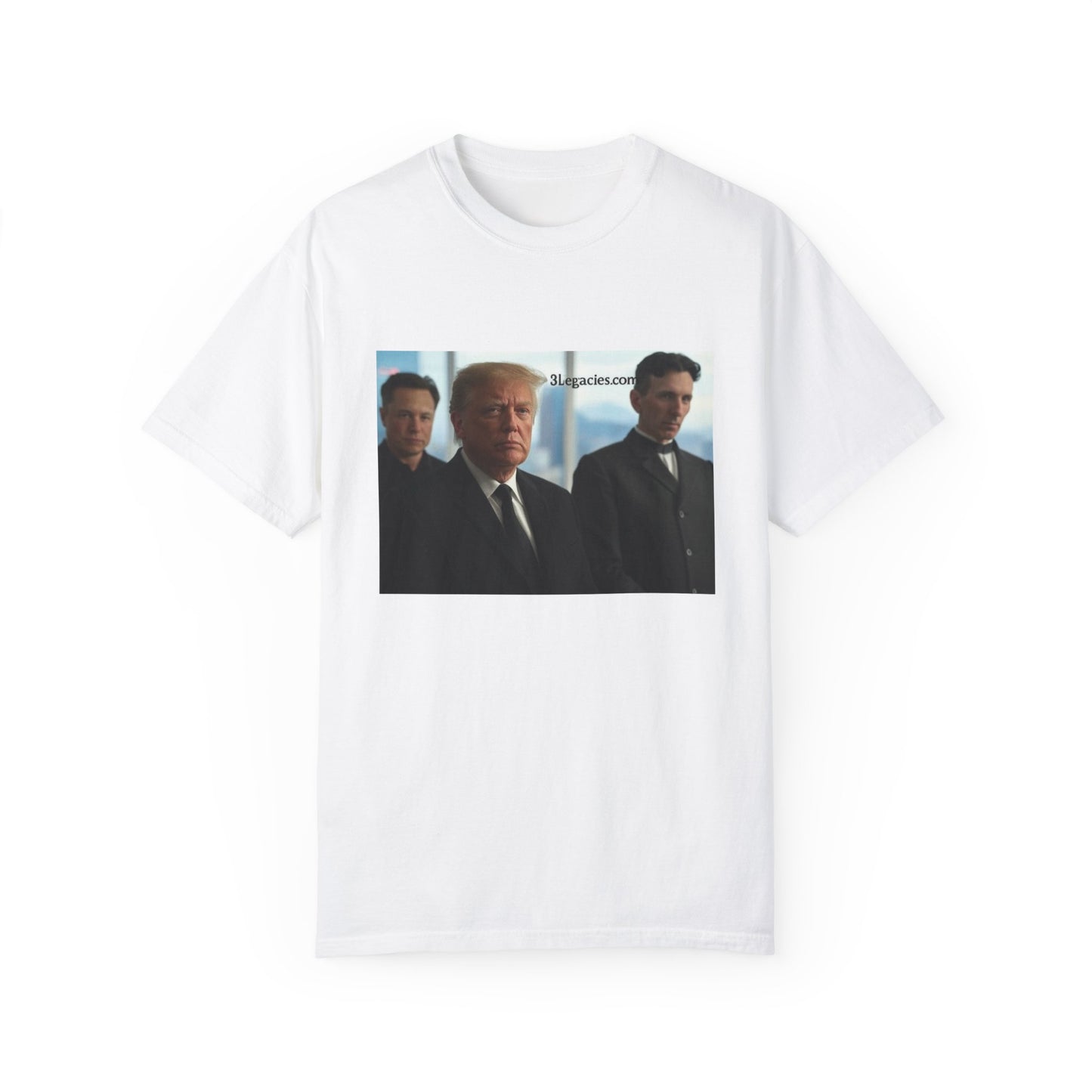 Unisex T-Shirt 3 Legacies Trump Musk Tesla Graphic Tee