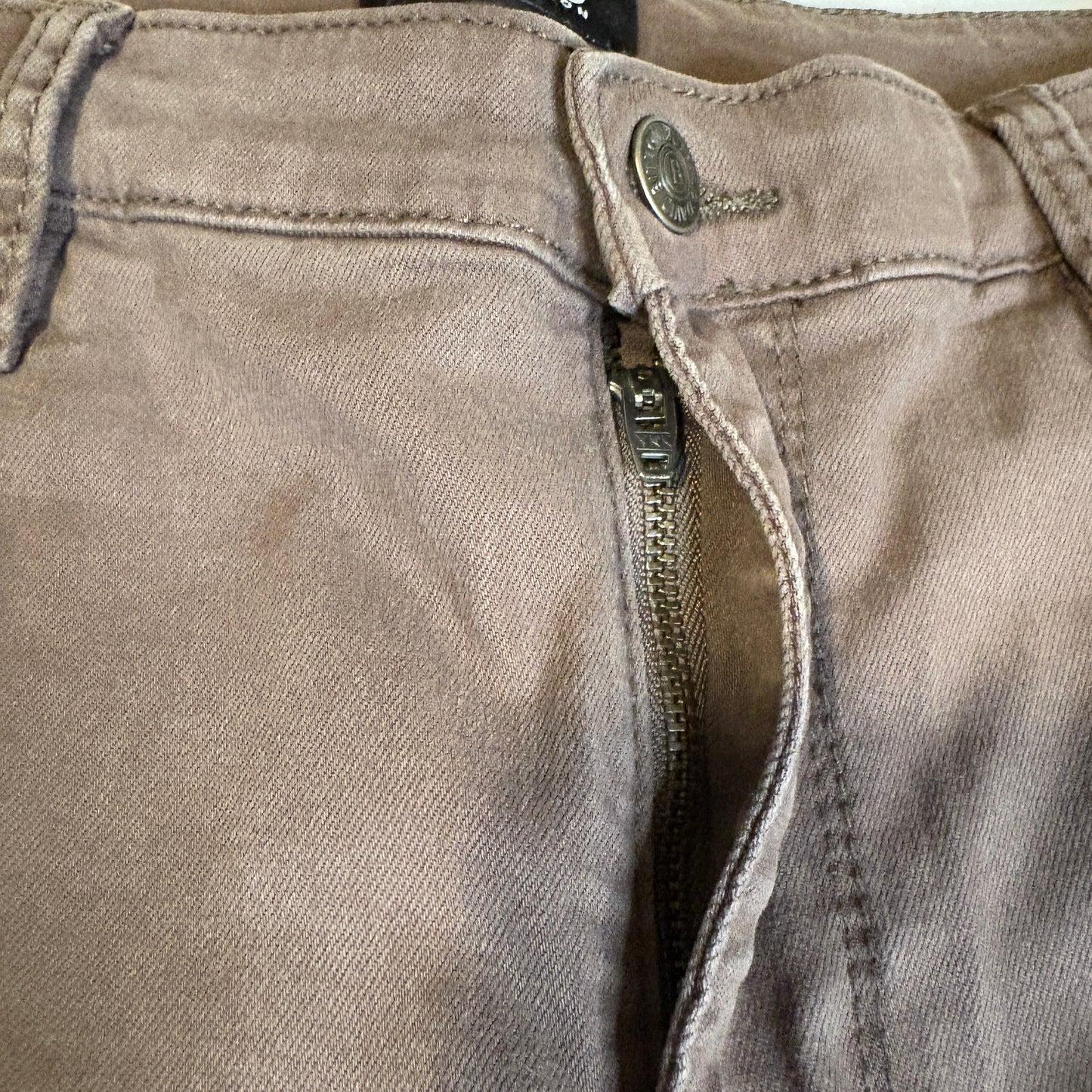 Buffalo David Bitton Hanna High Rise Skinny Pants Womens 8/29 Brown Stretch Jeans