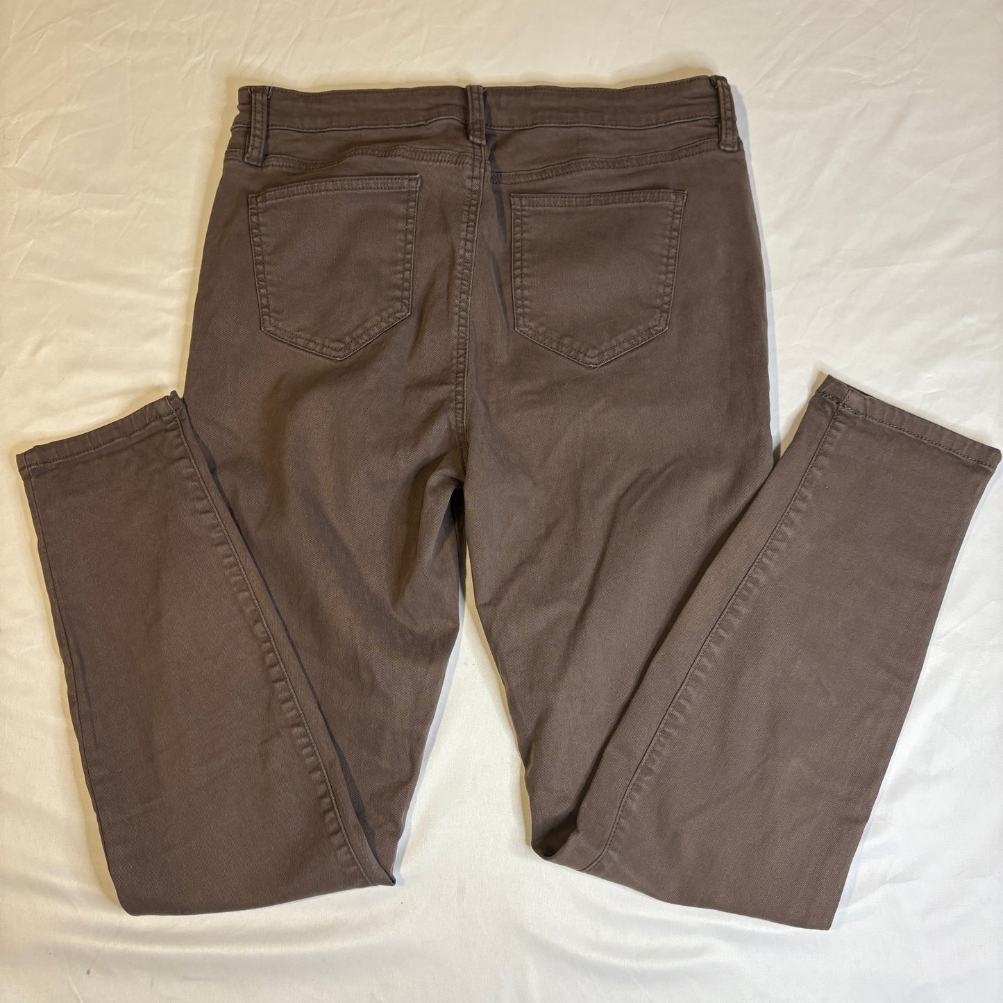 Buffalo David Bitton Hanna High Rise Skinny Pants Womens 8/29 Brown Stretch Jeans