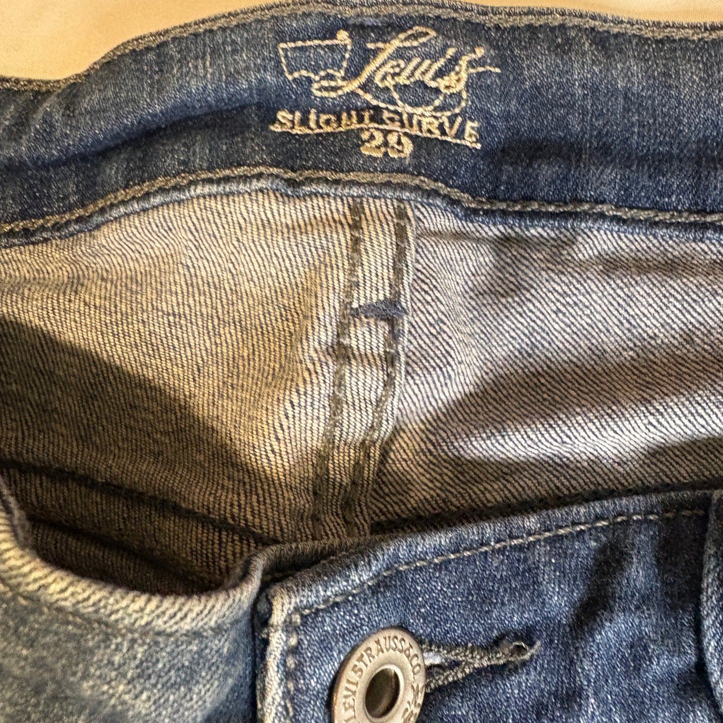 Baggy Levi’s San Francisco Jeans Womens 8 Blue Denim Bootcut Wide Leg Stretch 29x29