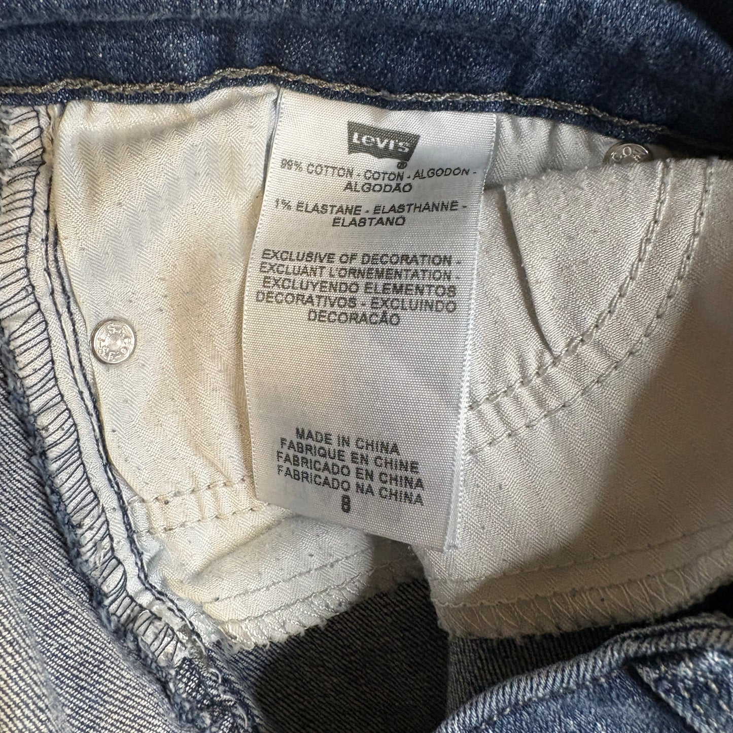 Baggy Levi’s San Francisco Jeans Womens 8 Blue Denim Bootcut Wide Leg Stretch 29x29