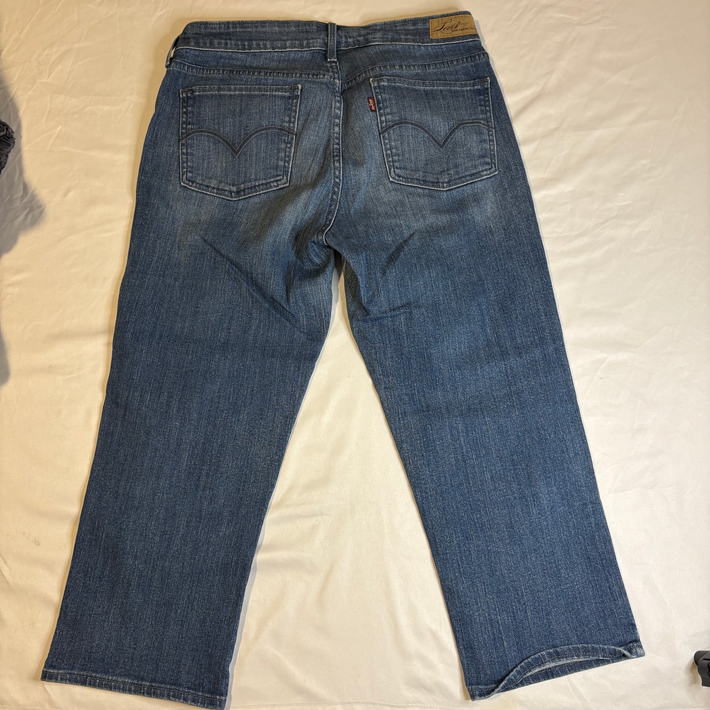 Baggy Levi’s San Francisco Jeans Womens 8 Blue Denim Bootcut Wide Leg Stretch 29x29