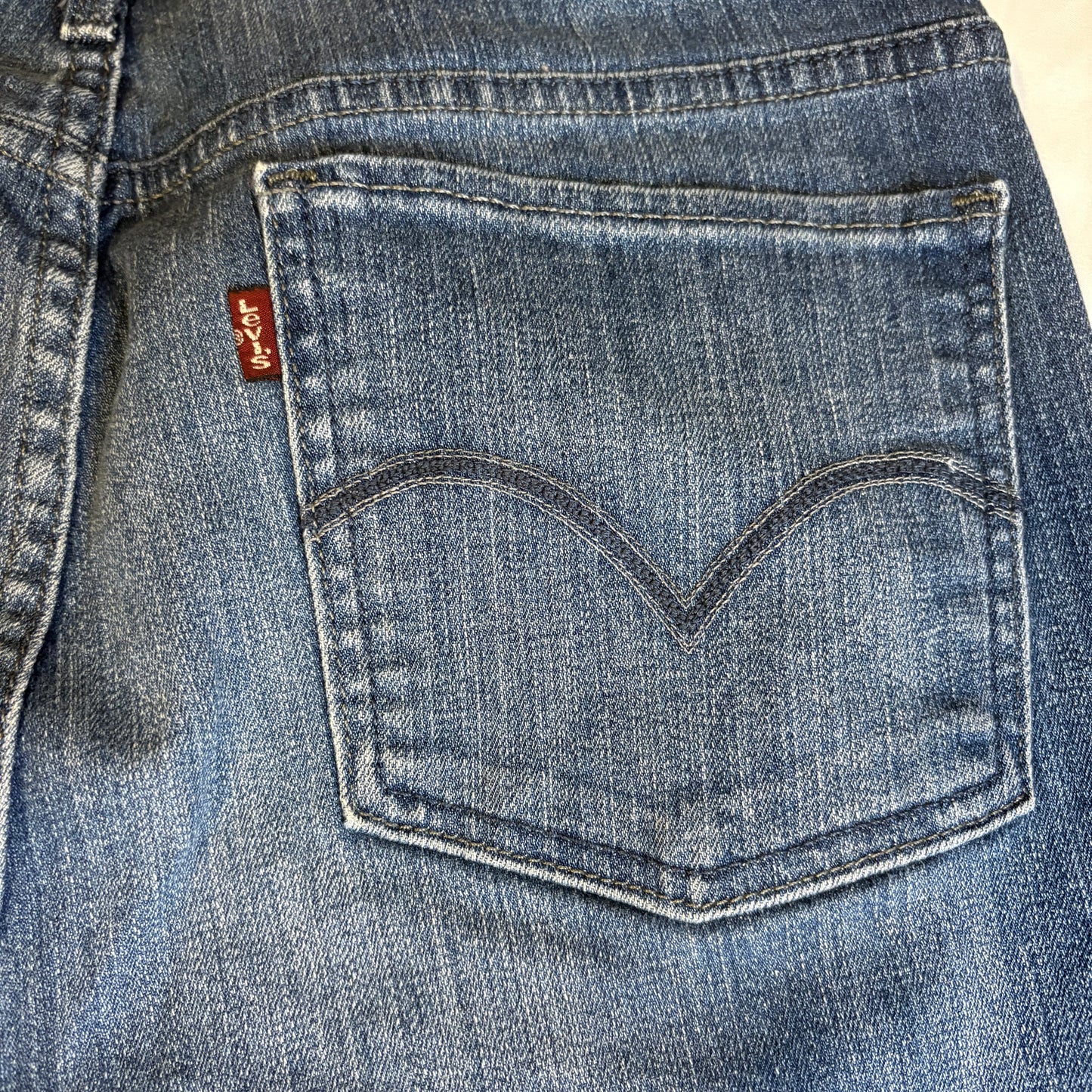 Baggy Levi’s San Francisco Jeans Womens 8 Blue Denim Bootcut Wide Leg Stretch 29x29