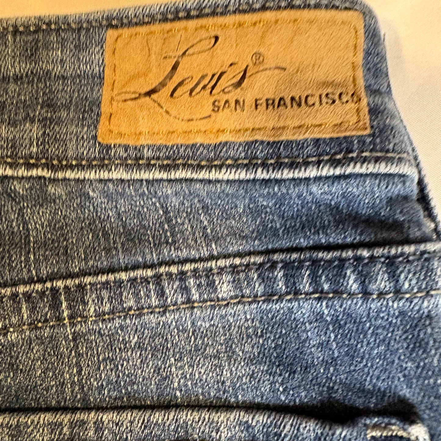 Baggy Levi’s San Francisco Jeans Womens 8 Blue Denim Bootcut Wide Leg Stretch 29x29