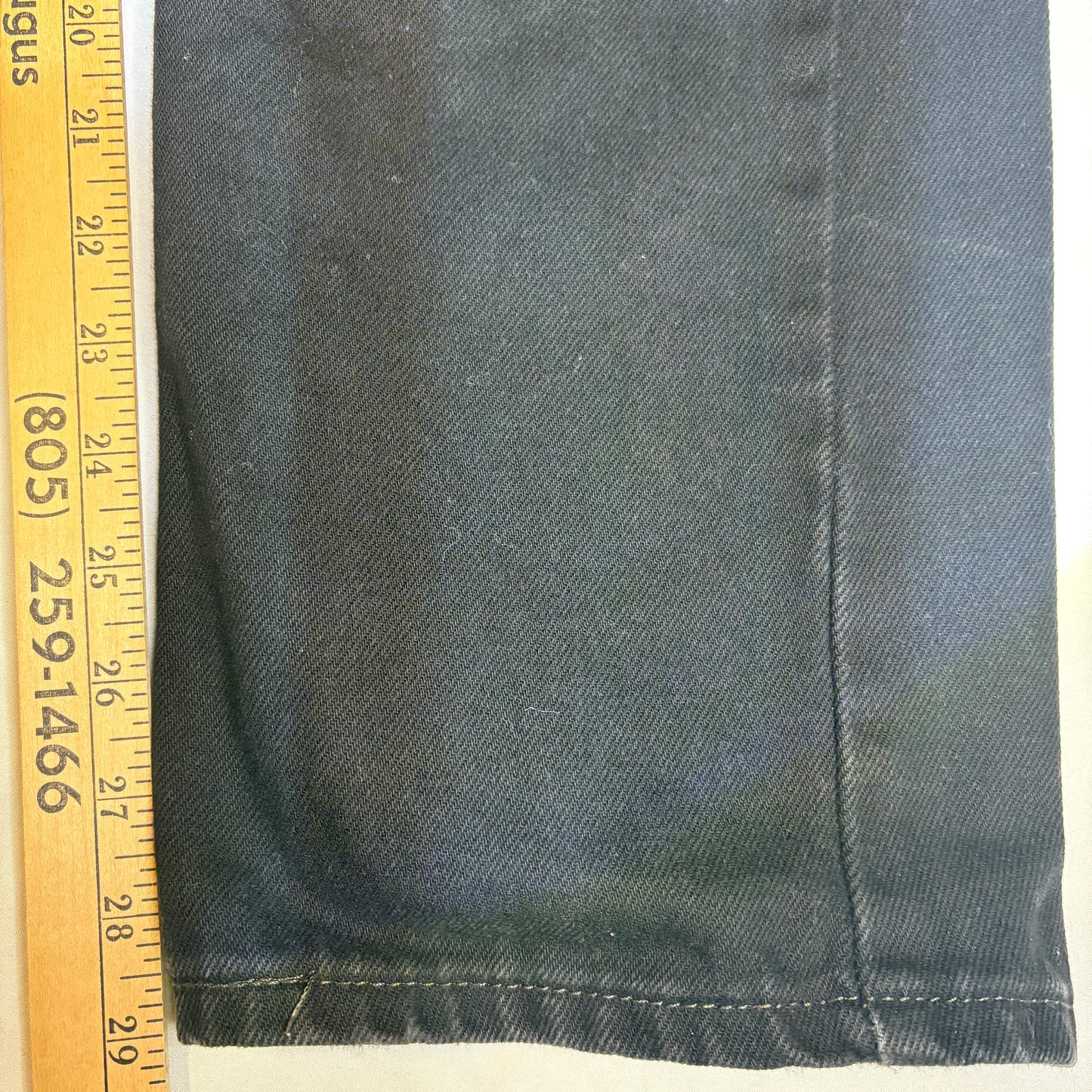 Baggy Levi’s 505 Black Jeans Men’s W33 L30 Straight Fit Denim Pants Classic