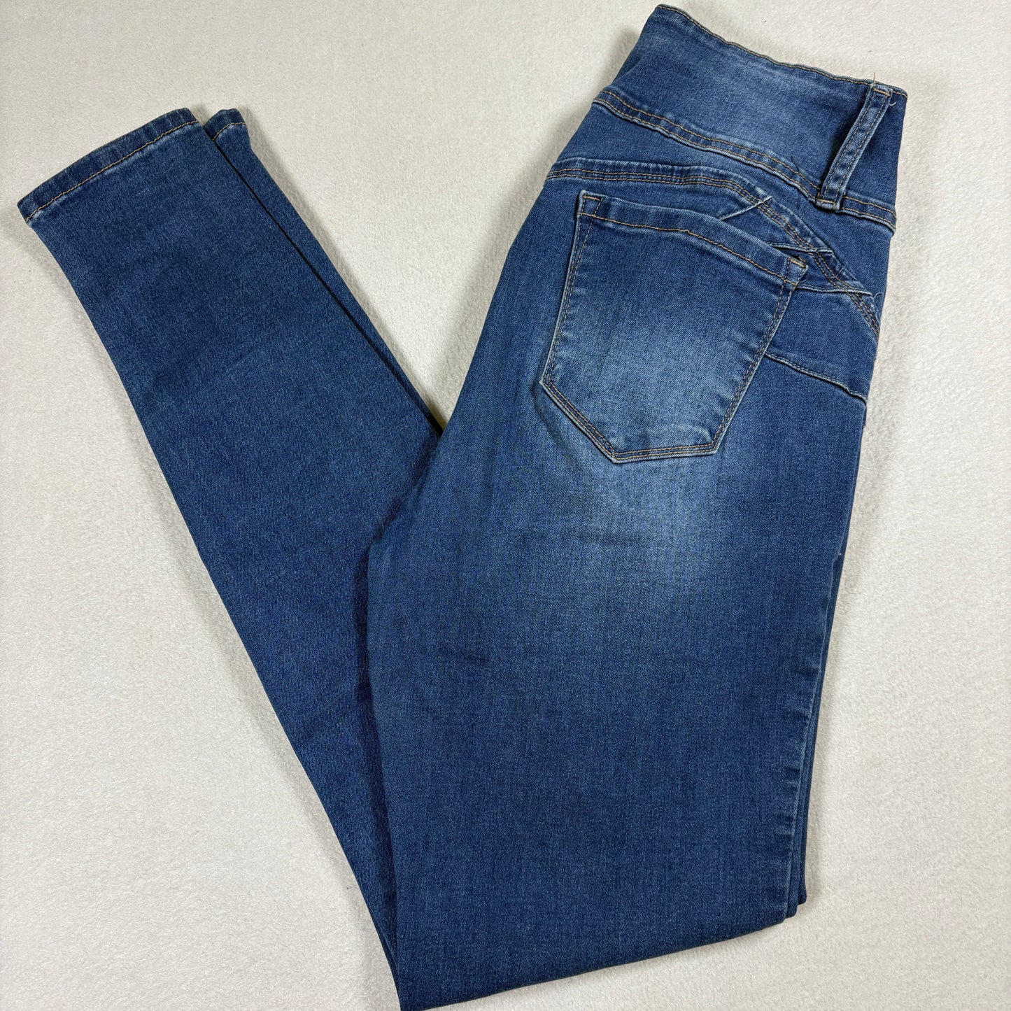 Wax Jean Butt I Love You Jeans Womens Size 13/31 Blue High Rise Stretch Denim