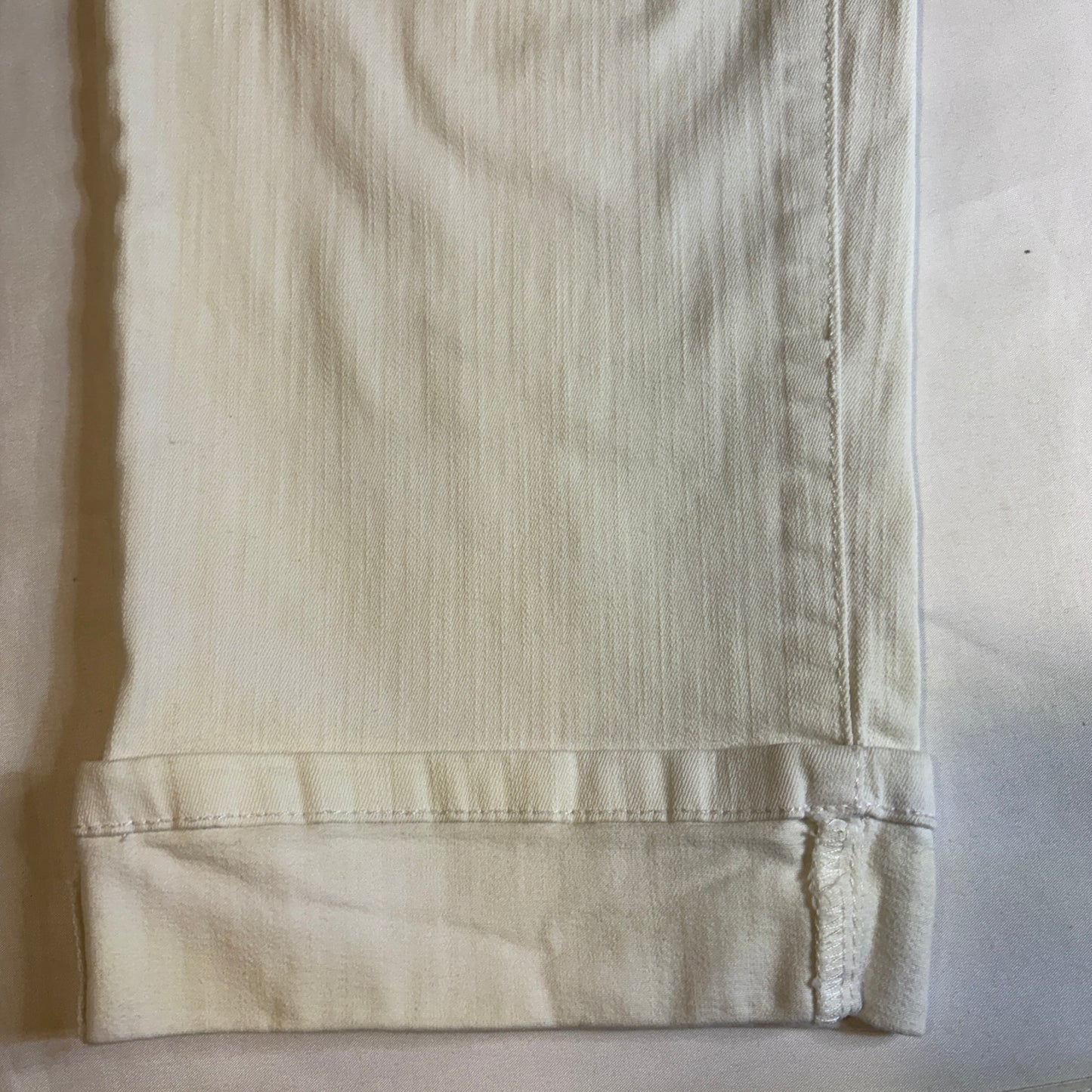 Style & Co White Jeans Women’s Size 4 Rolled Cuff Stretch Denim Pants
