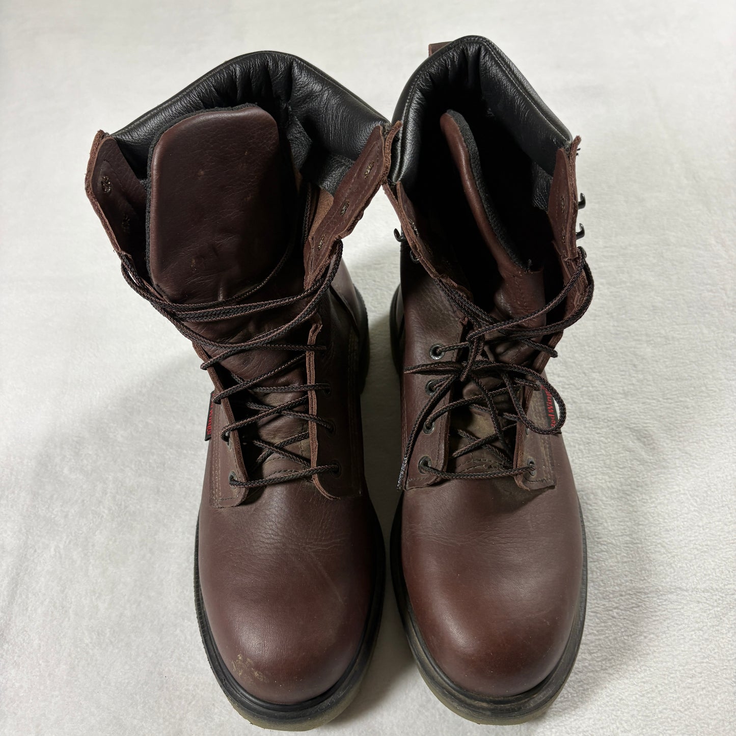 Red Wing 608 Work Boots Mens 10.5D Brown Leather EH ASTM F2892-18 USA