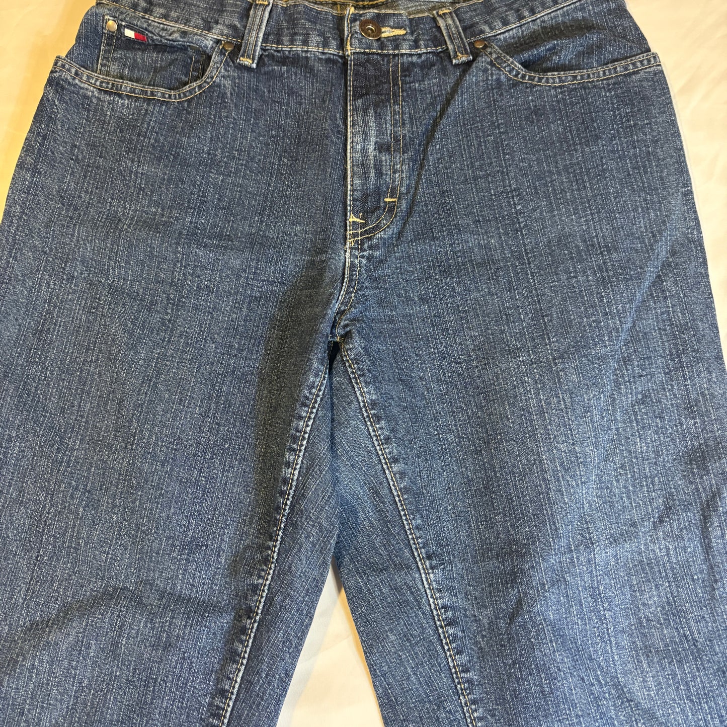 Baggy Tommy Hilfiger Jeans Men’s Blue Denim Straight Fit Vintage Pants