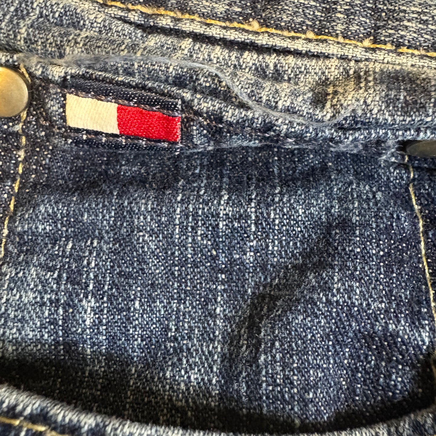 Baggy Tommy Hilfiger Jeans Men’s Blue Denim Straight Fit Vintage Pants